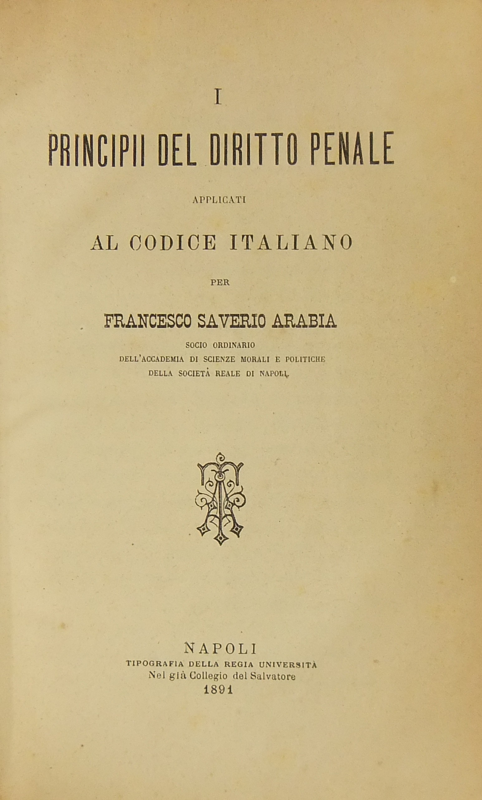 I principii del diritto penale applicati al codice italiano