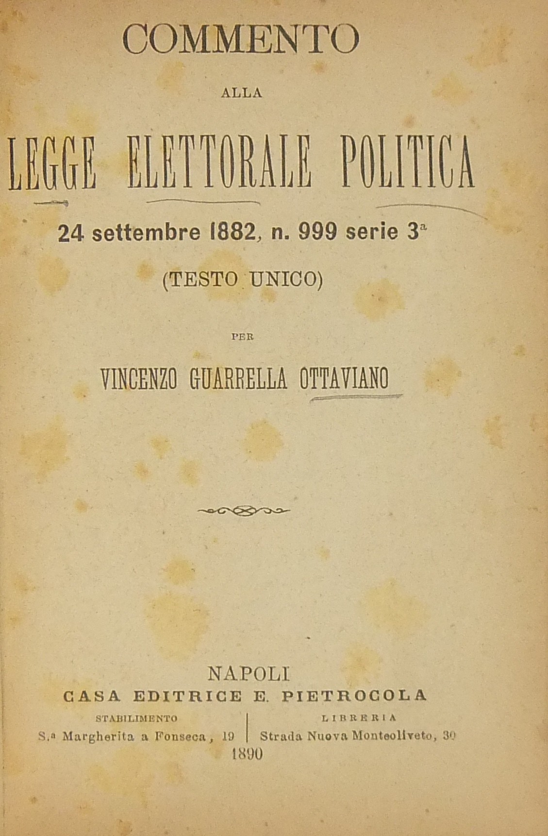 Commento alla legge elettorale politica