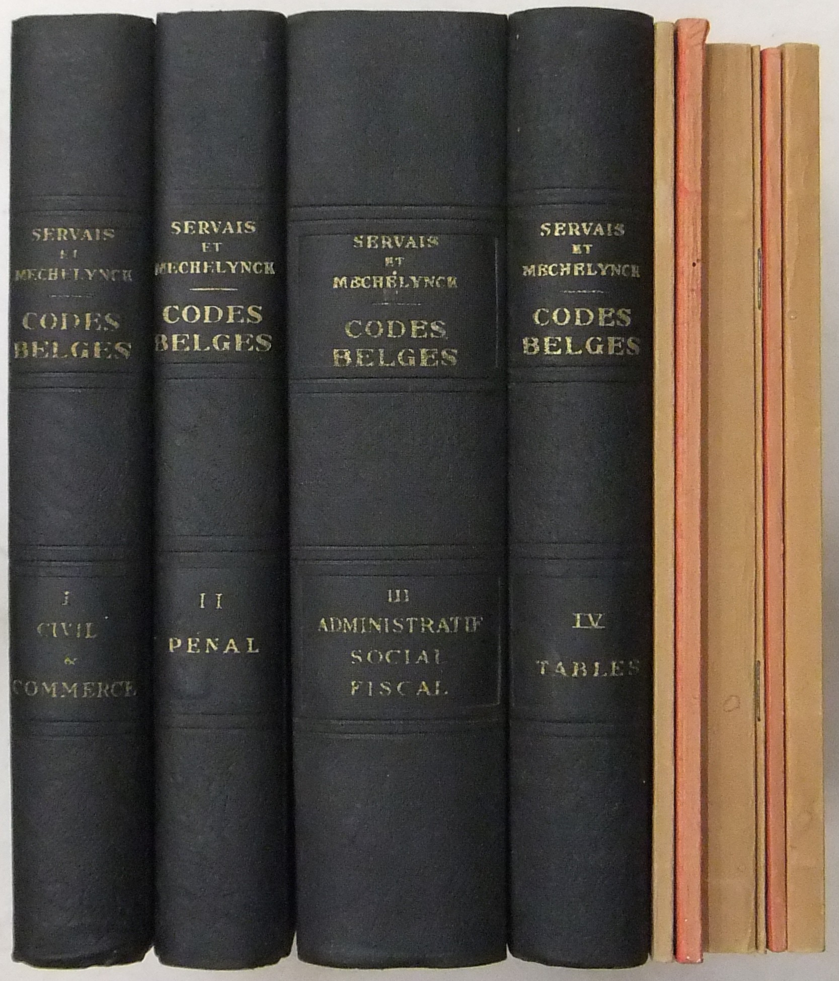 Les codes et les lois speciales les plus usuelles en vigueur en Belgique