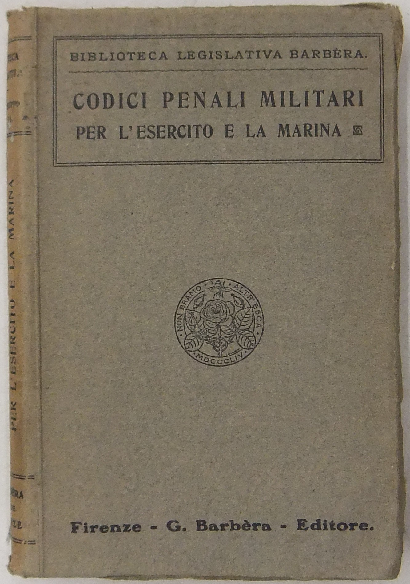 Codici penali militari per l'esercito e la marina.