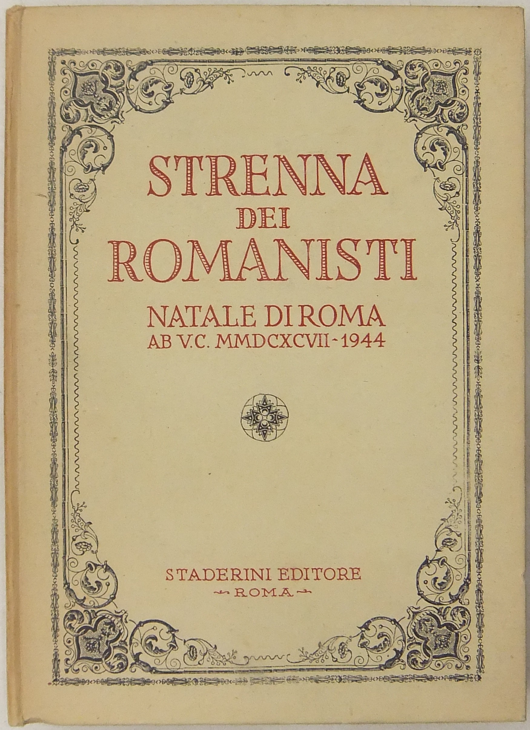Strenna dei romanisti. Natale di Roma.