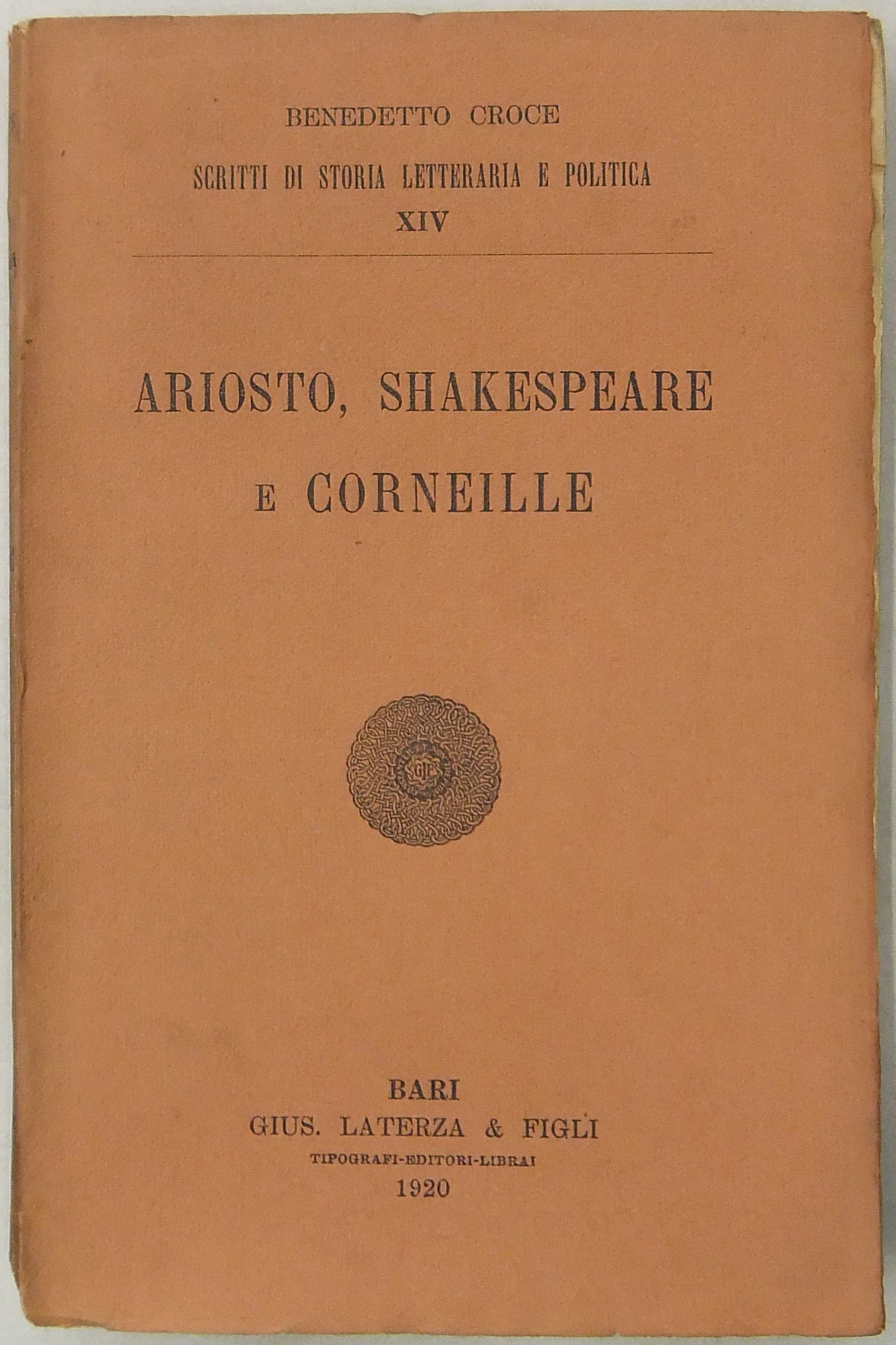 Ariosto, Shakespeare e Corneille