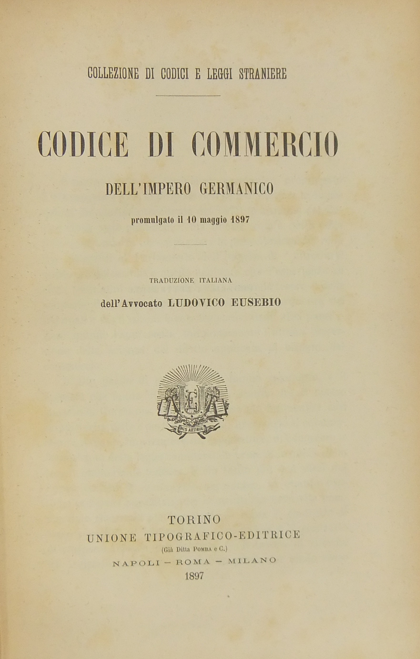 Codice di Commercio dell'Impero Germanico 