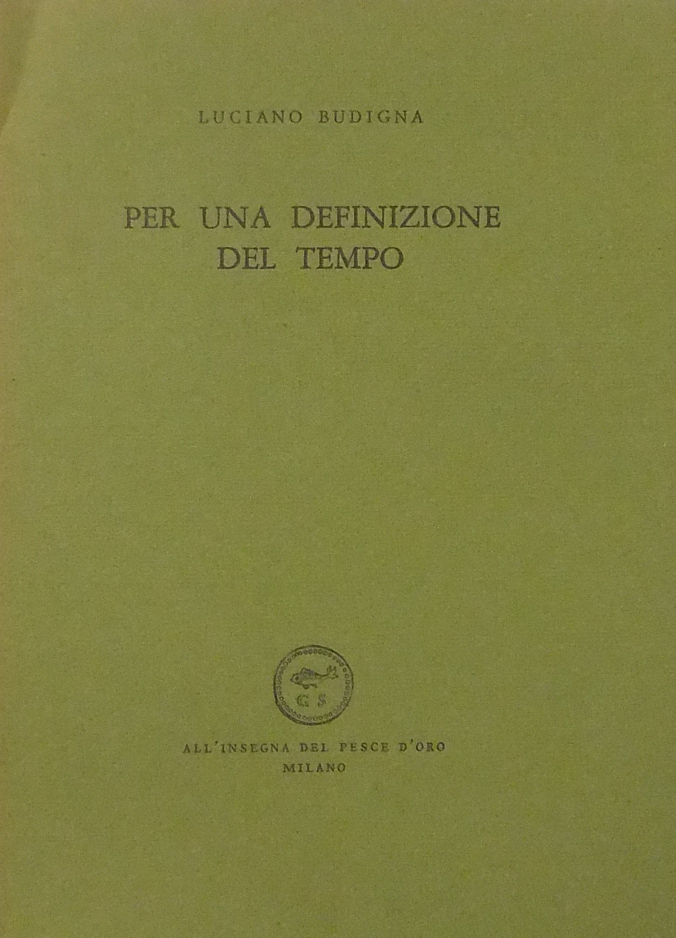 Per una definizione del tempo