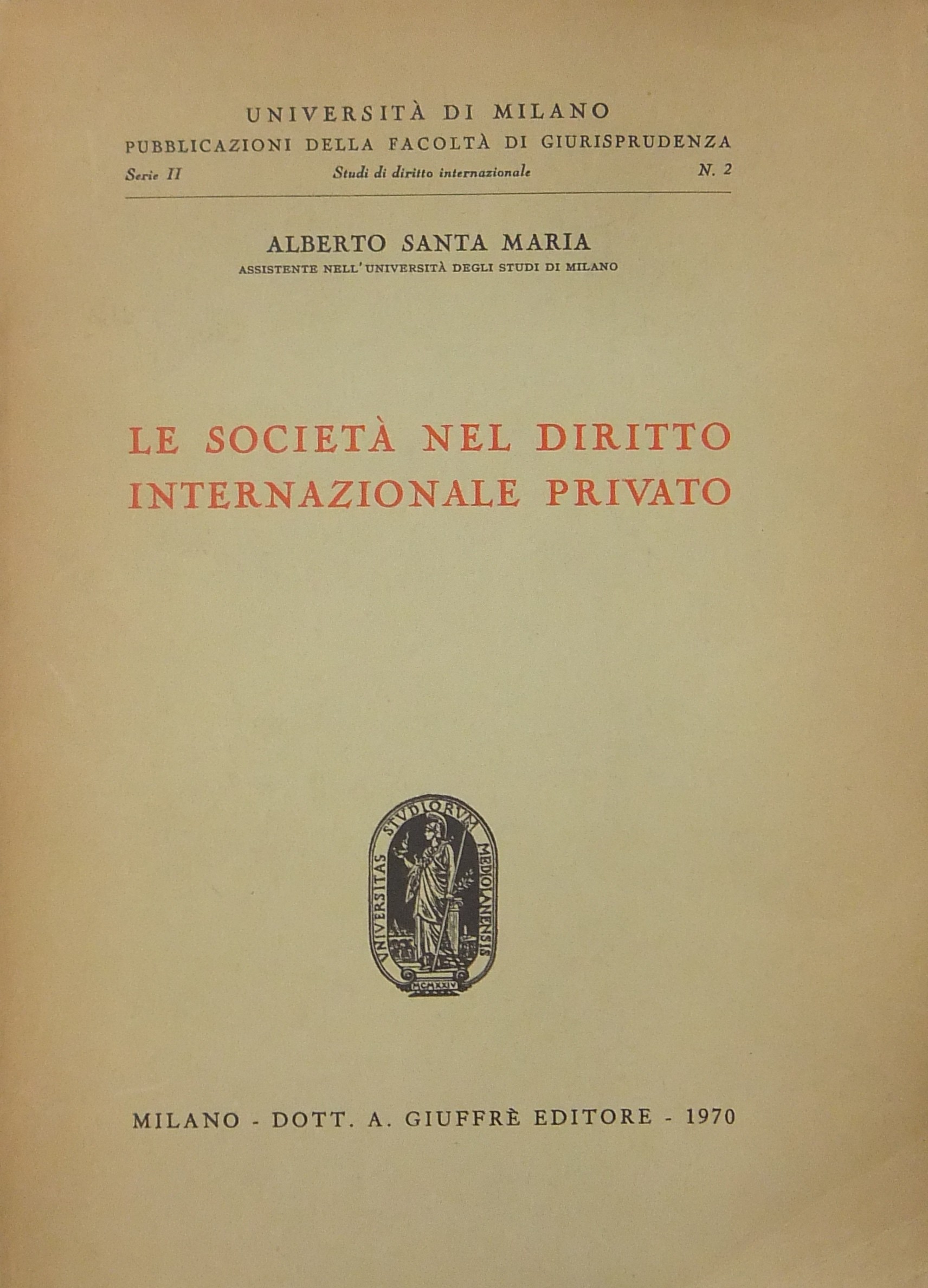 Le società nel diritto internazionale privato