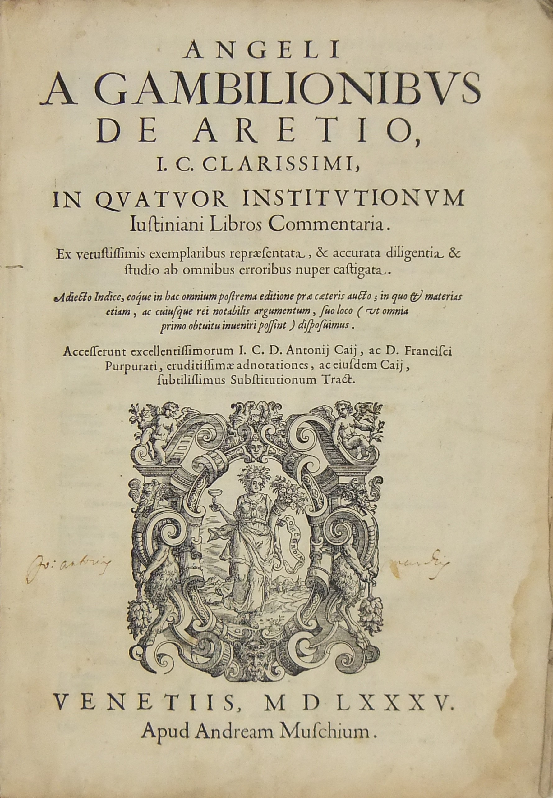 In quatuor institutionum Iustiniani Libros Commentaria.