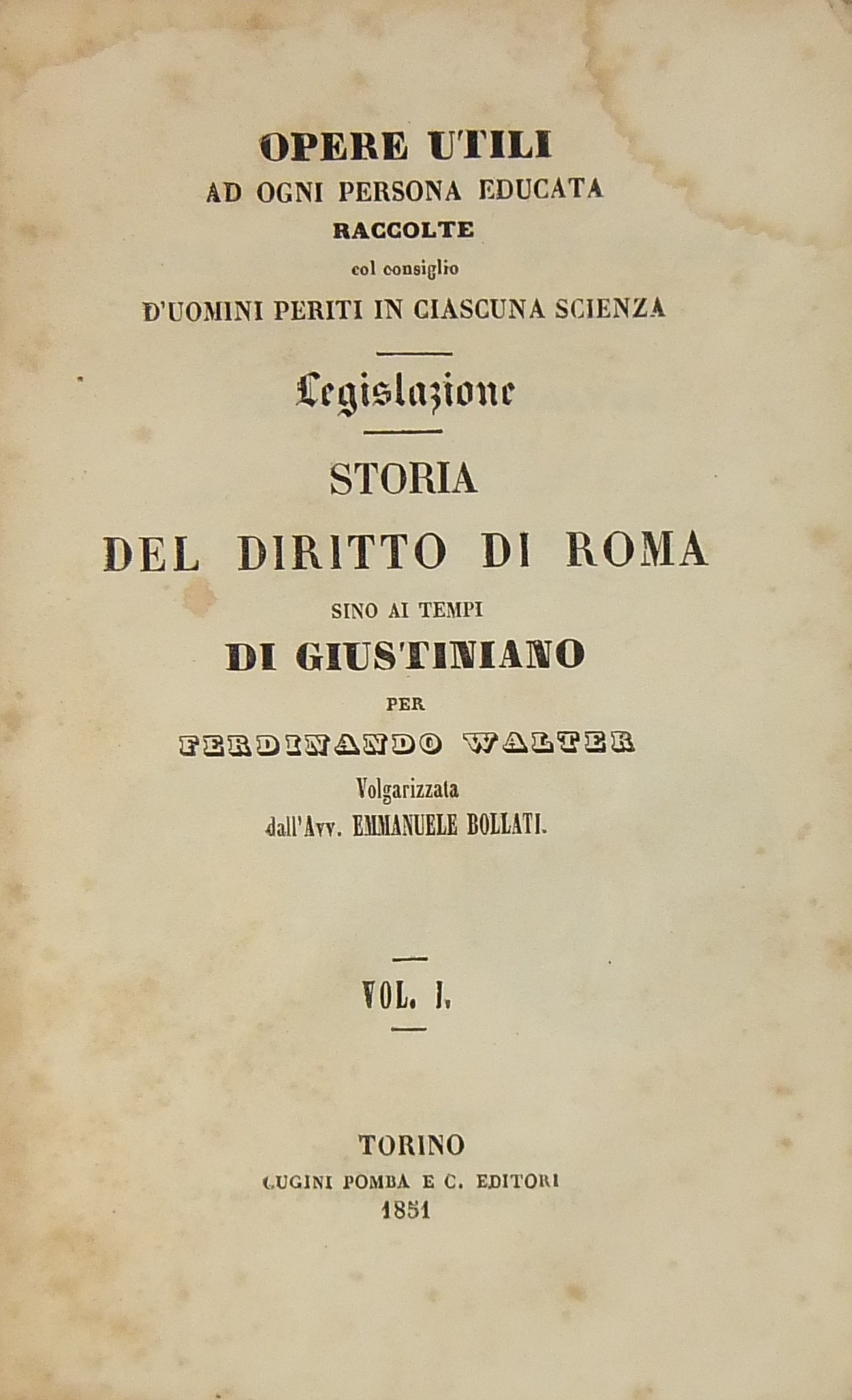 Storia del Diritto di Roma sino ai tempi di Giustiniano