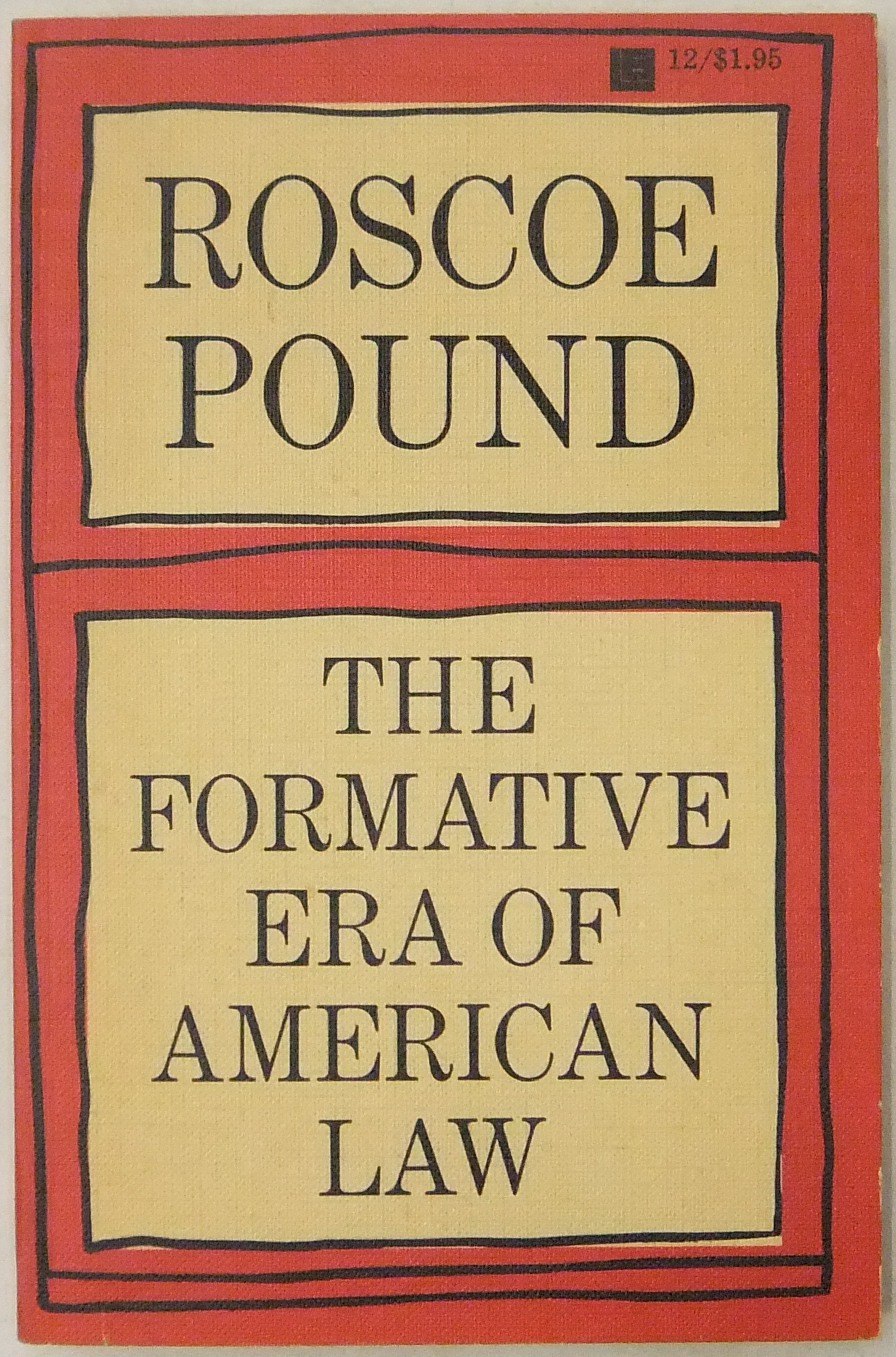 The formative era of american law 