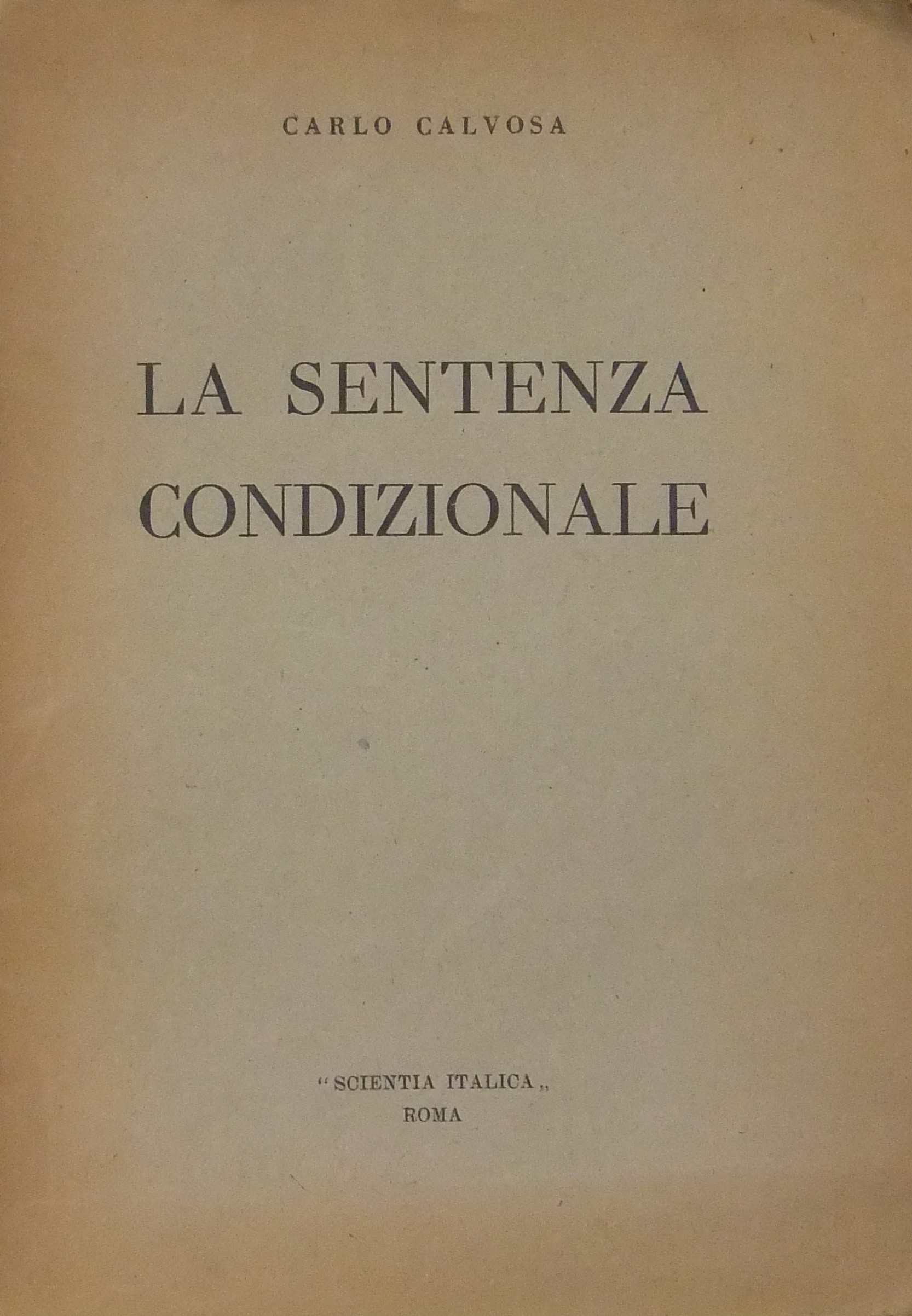 La sentenza condizionale