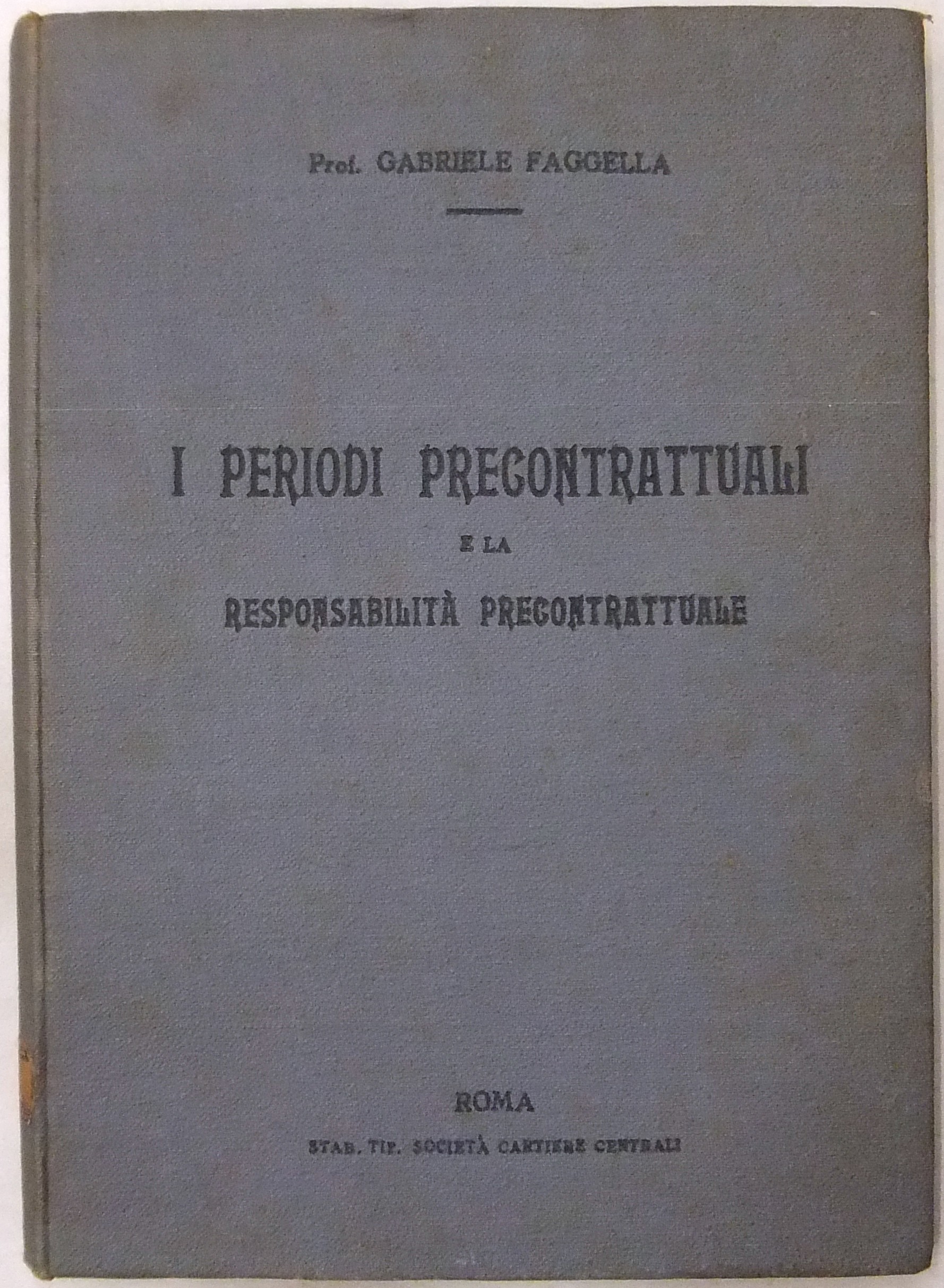 I periodi precontrattuali e la responsabilità precontrattuale