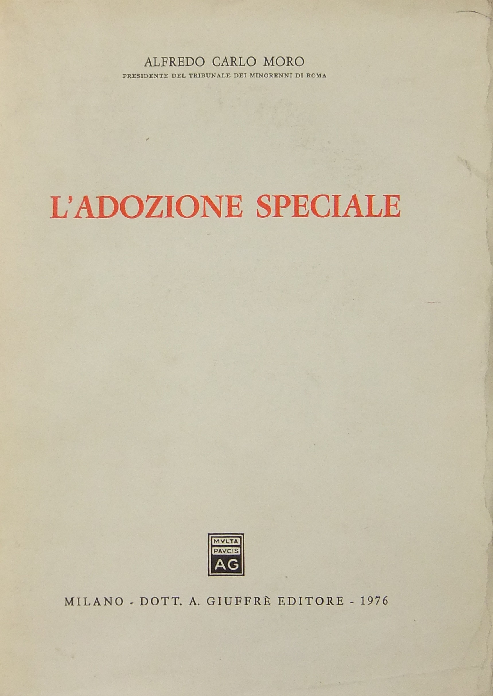 L'adozione speciale