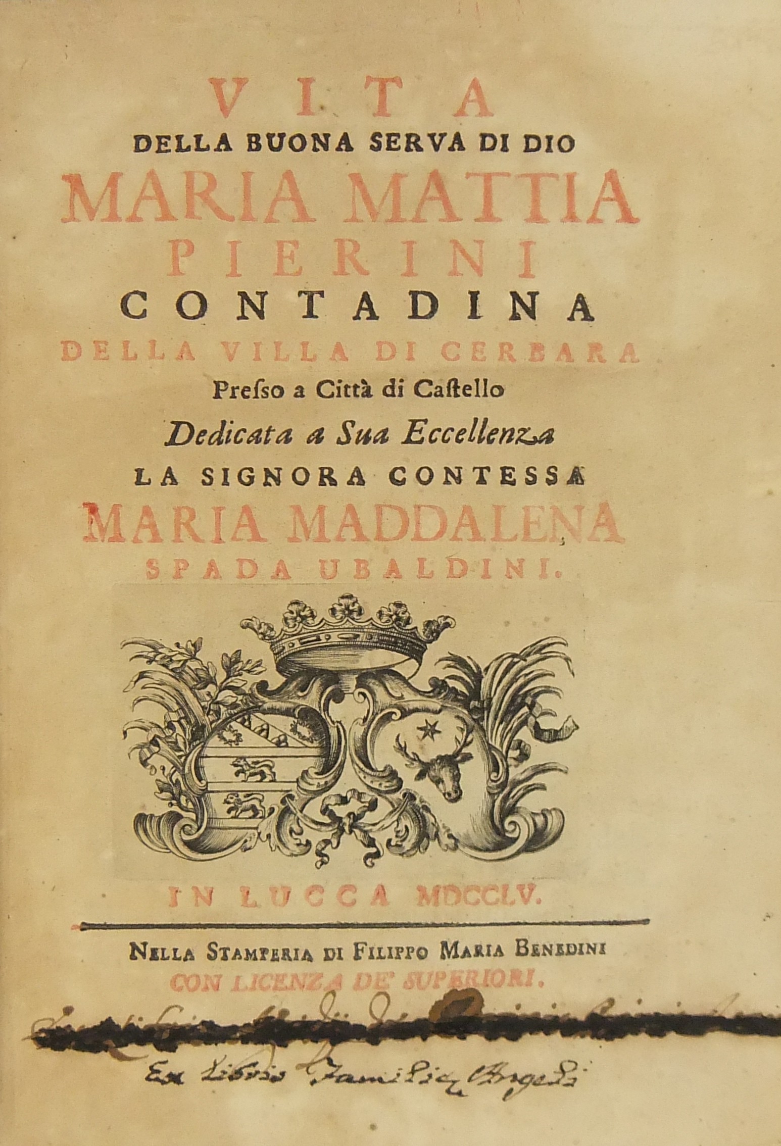 Vita della buona serva di Dio Maria Mattia Pierini