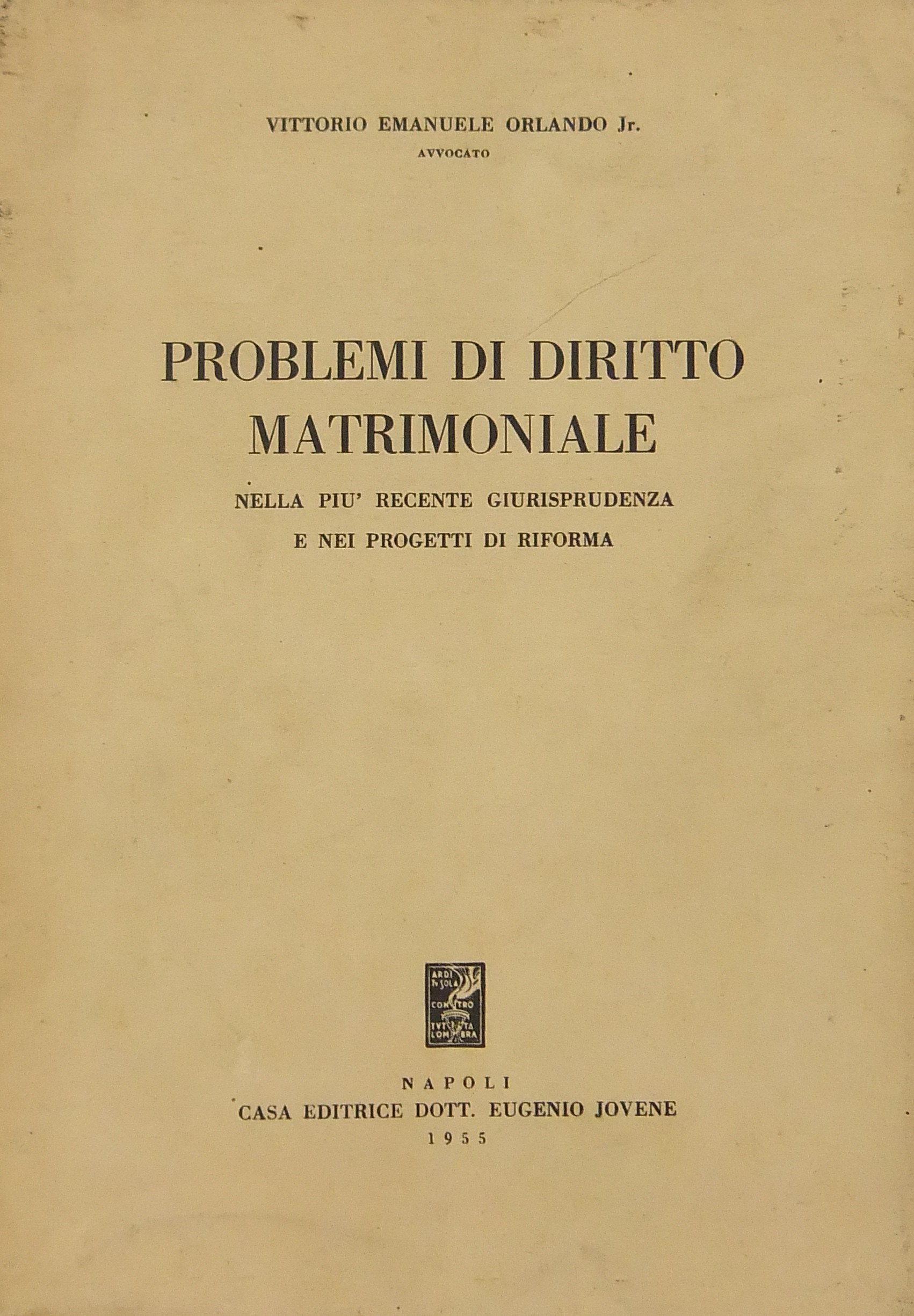 Problemi di diritto matrimoniale
