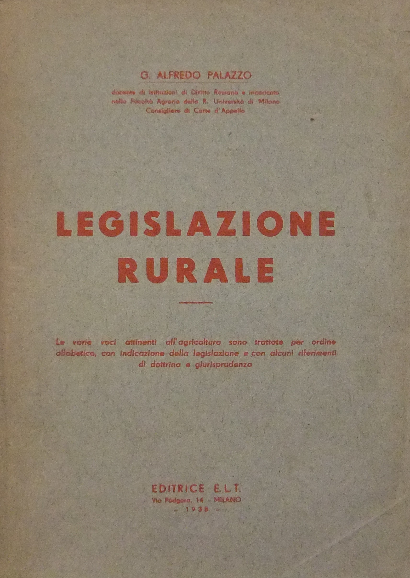 Legislazione rurale