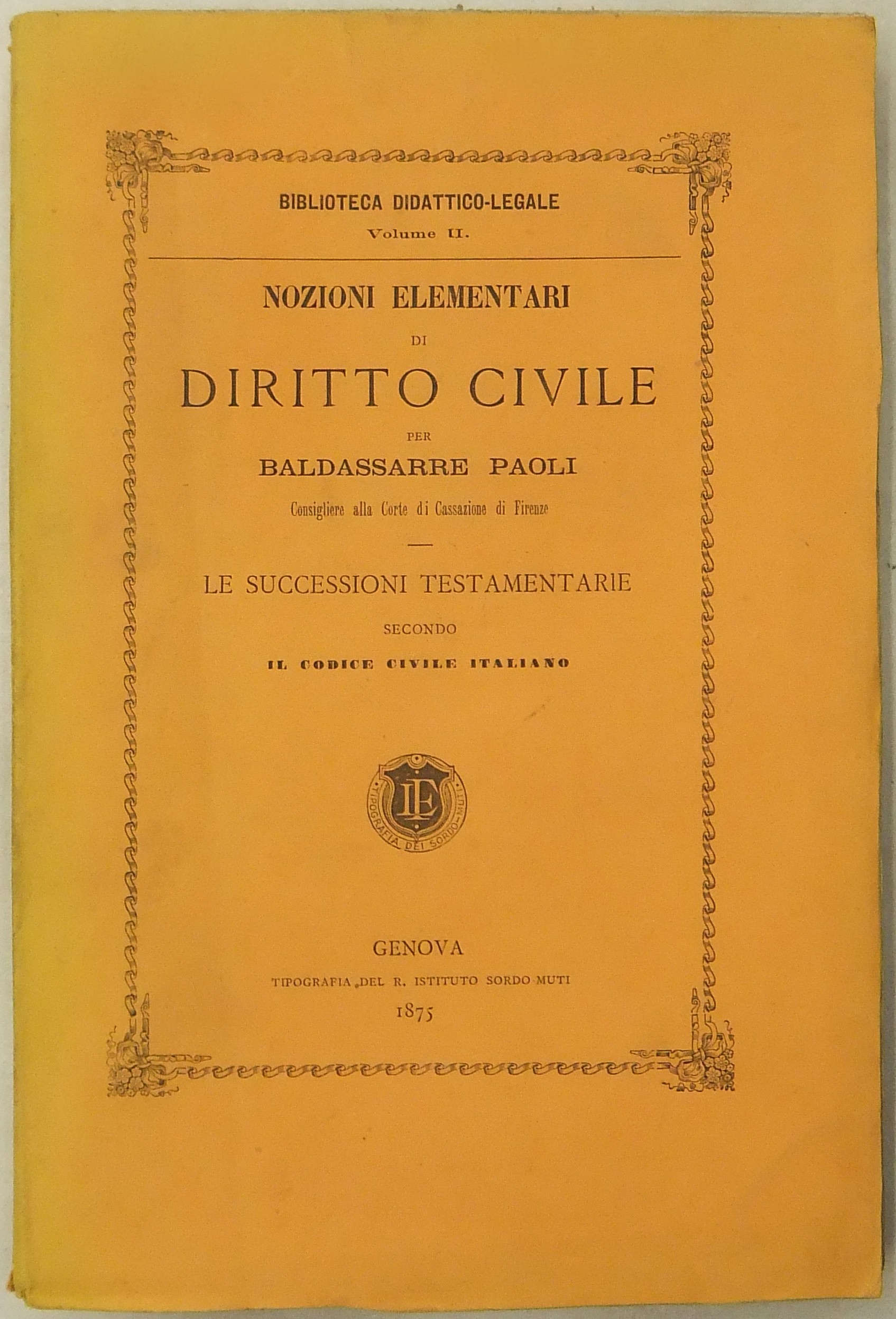 Nozioni elementari di diritto civile.