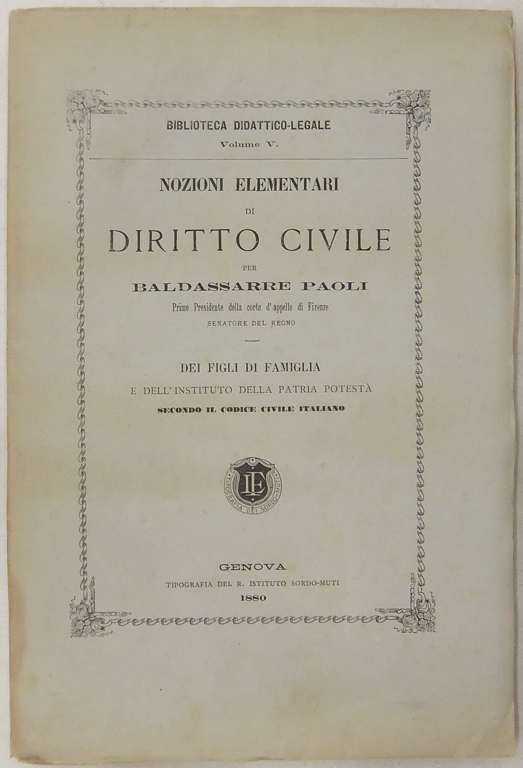 Nozioni elementari di diritto civile.