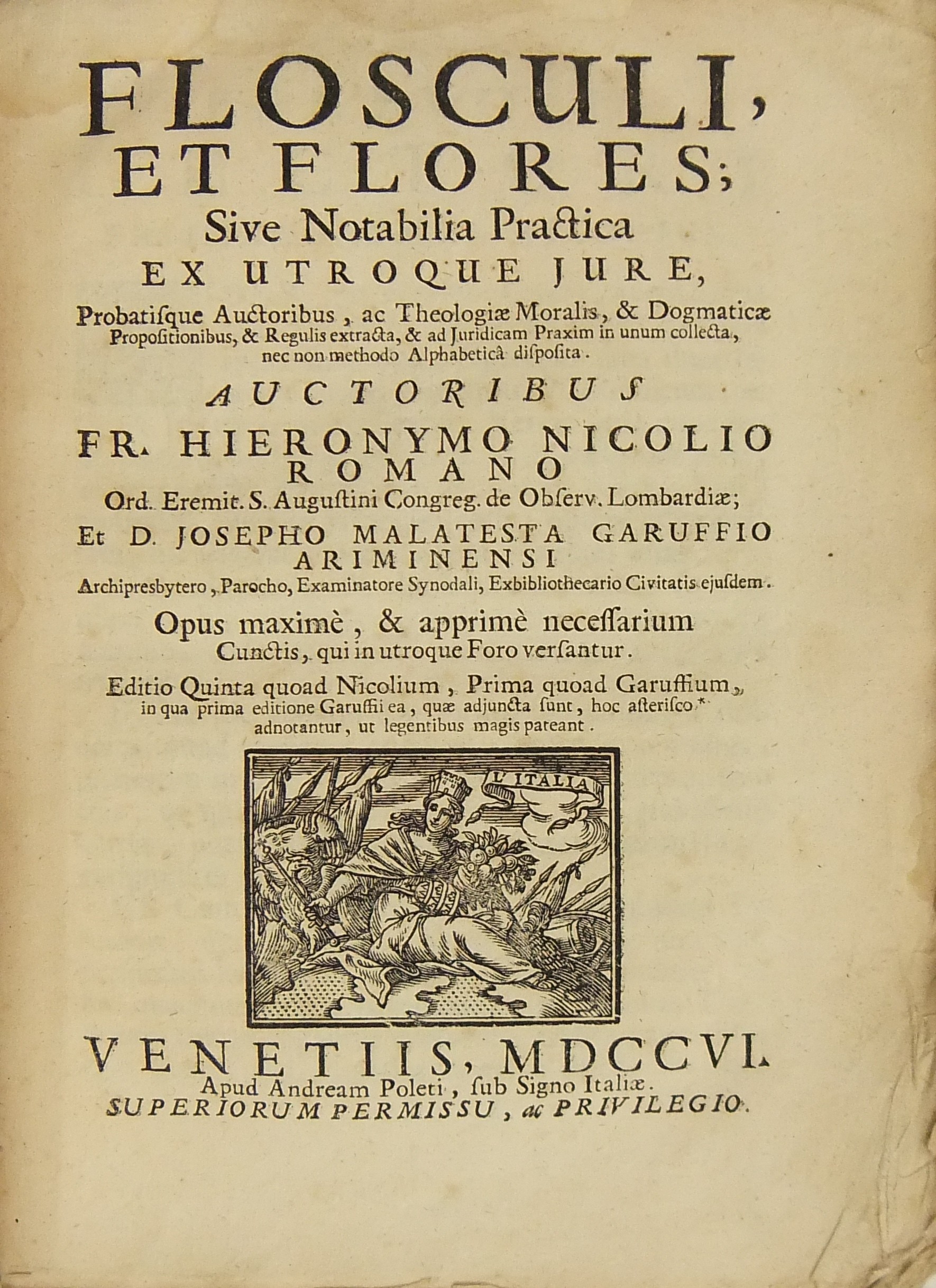 Flosculi et flores sive notabilia practica ex utroque jure