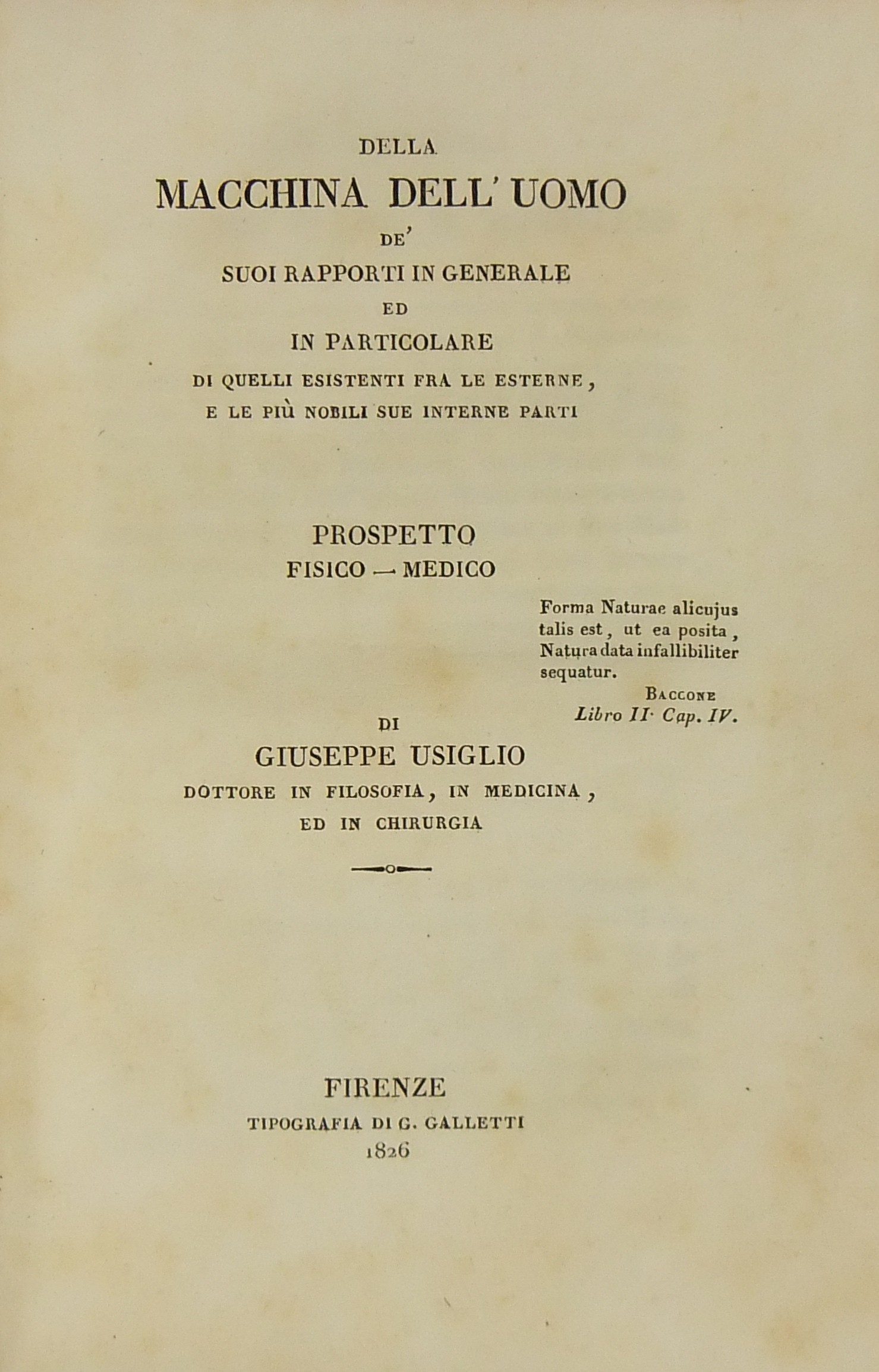 Della macchina dell'uomo 