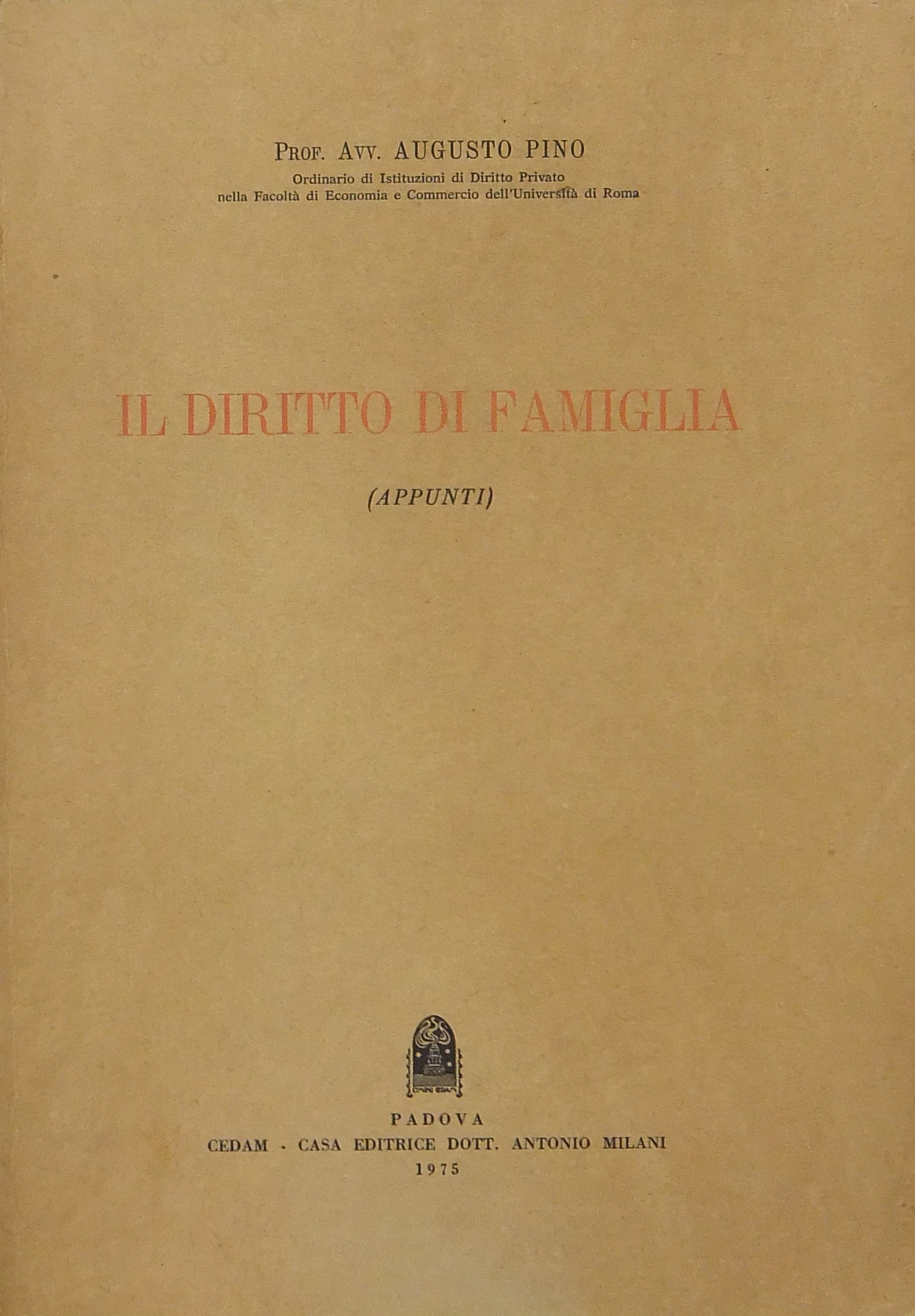 Il diritto di famiglia (Appunti)