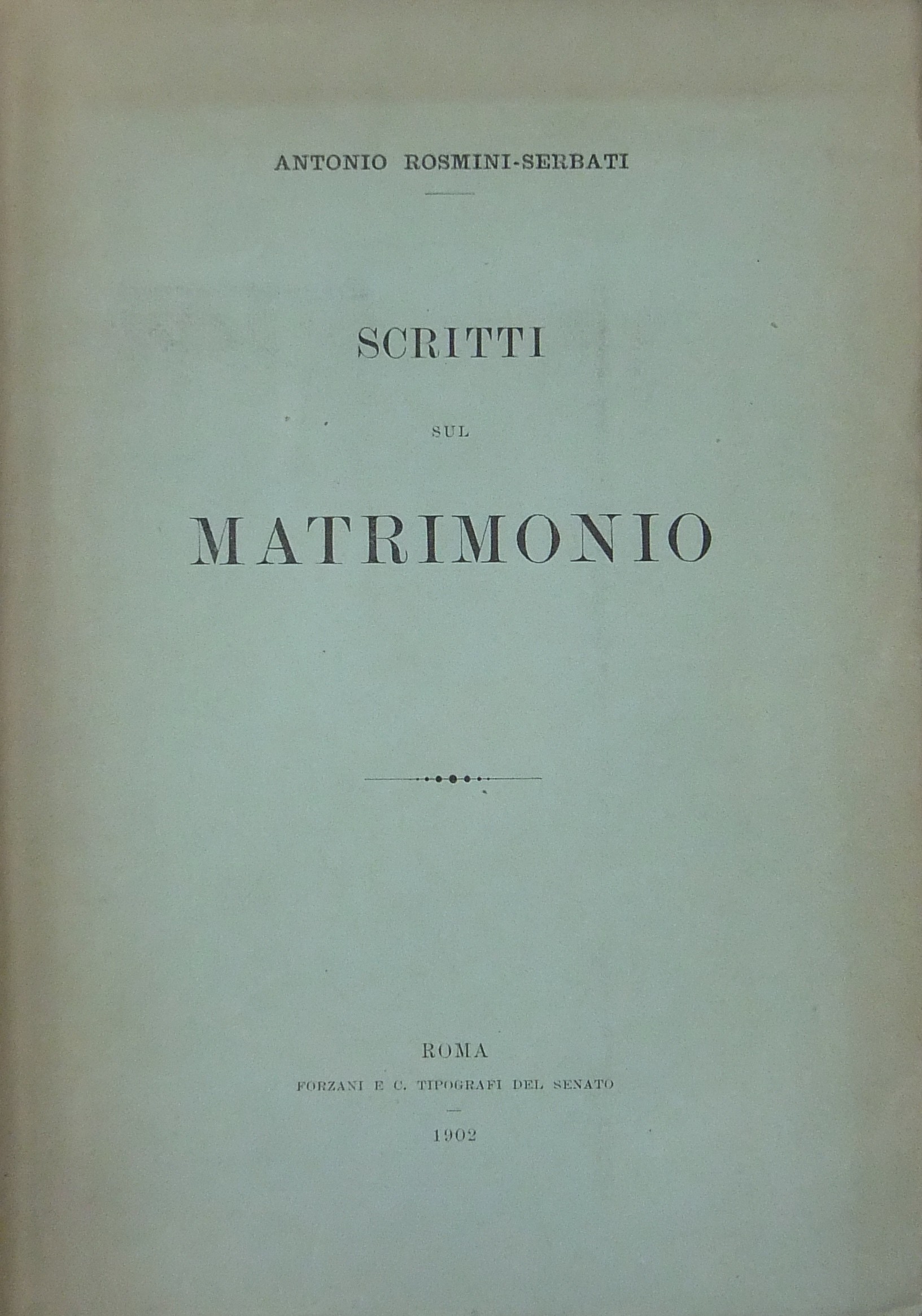 Scritti sul matrimonio