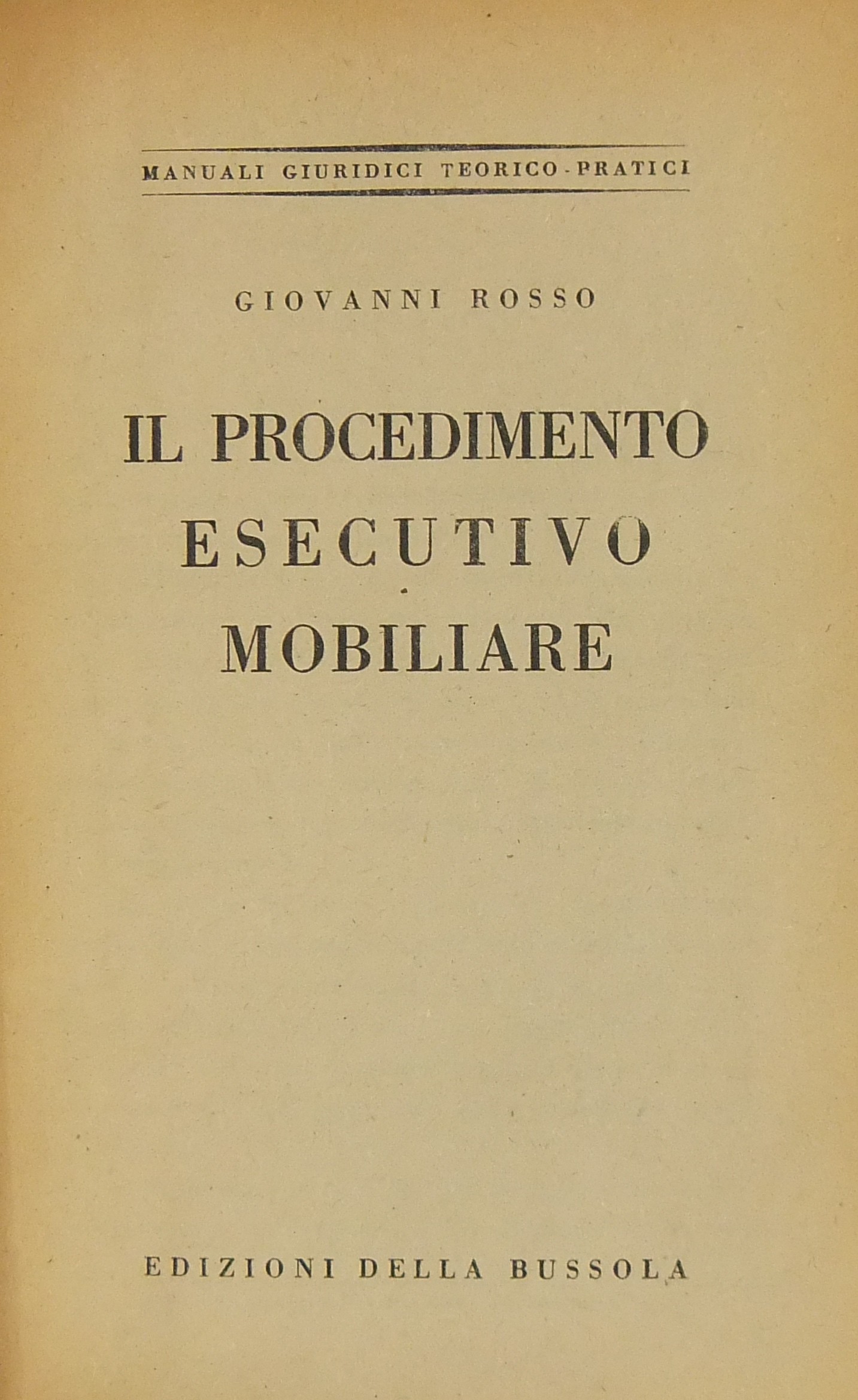 Il procedimento esecutivo mobiliare