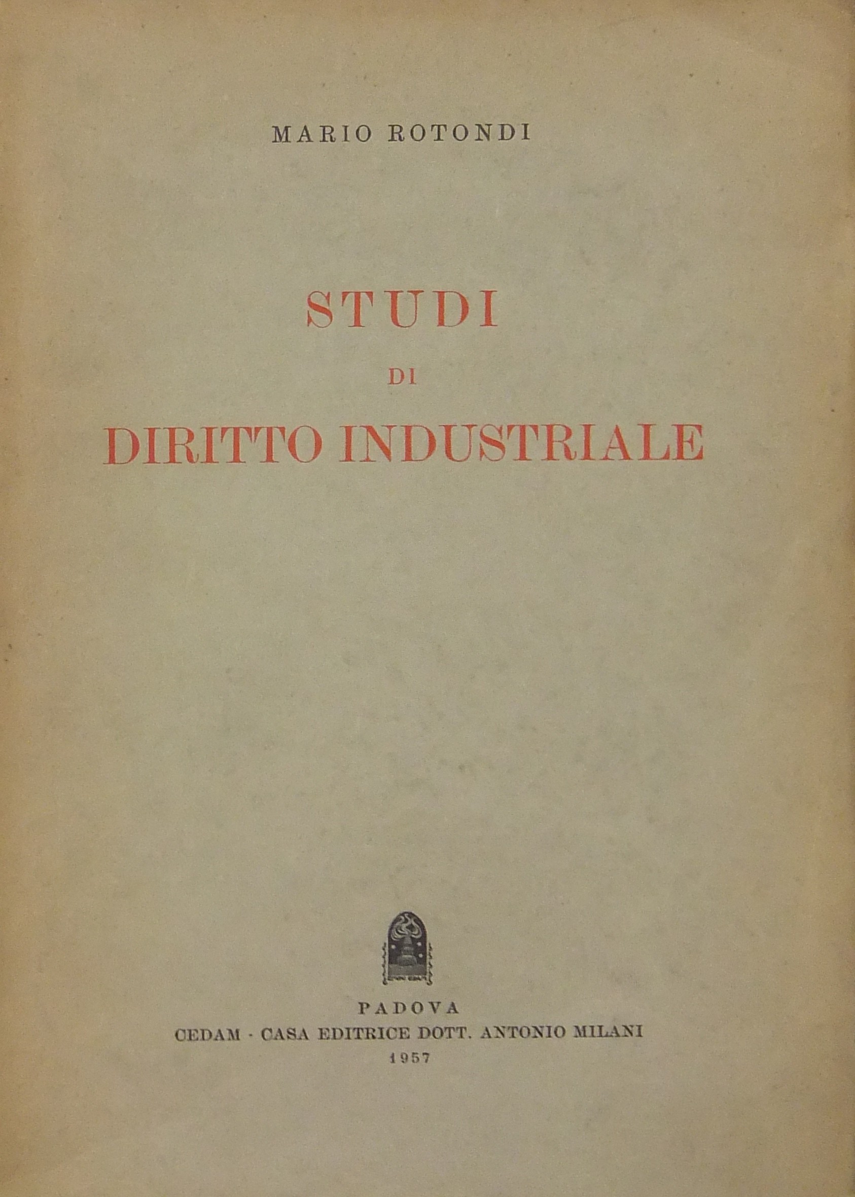 Studi di diritto industriale