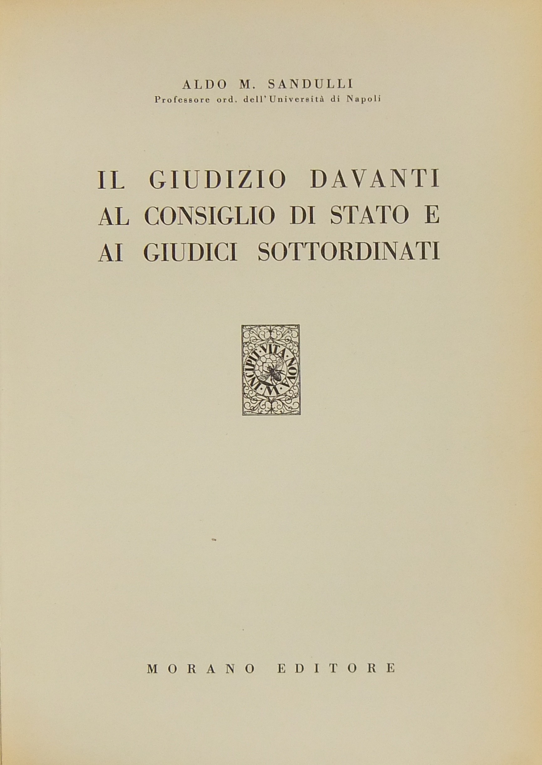 Il giudizio davanti al Consiglio di Stato e ai giudici sottordinati