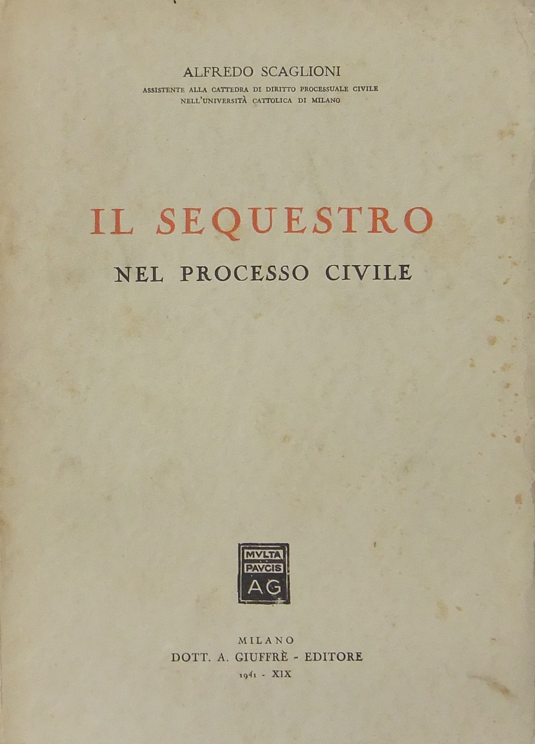 Il sequestro nel processo civile