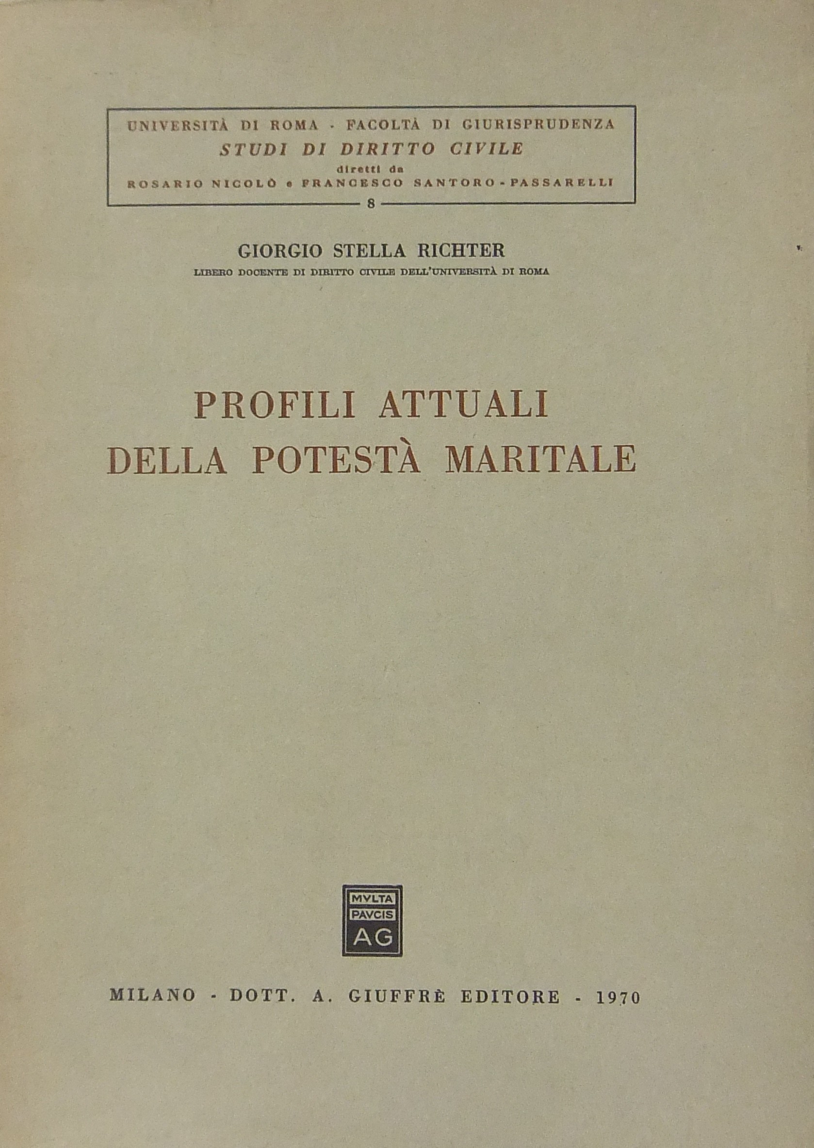 Profili attuali della potestà maritale