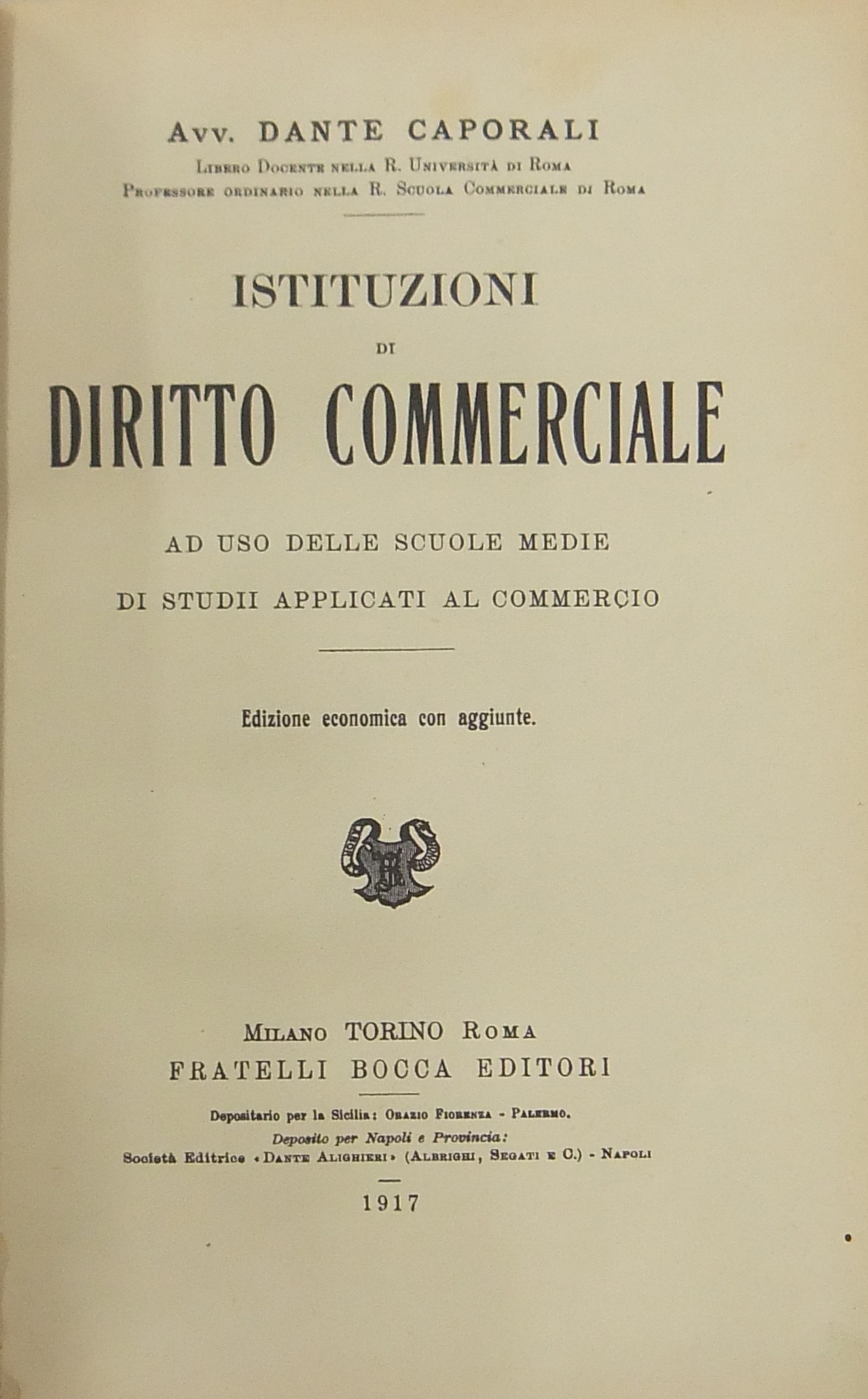 Istituzioni di diritto commerciale