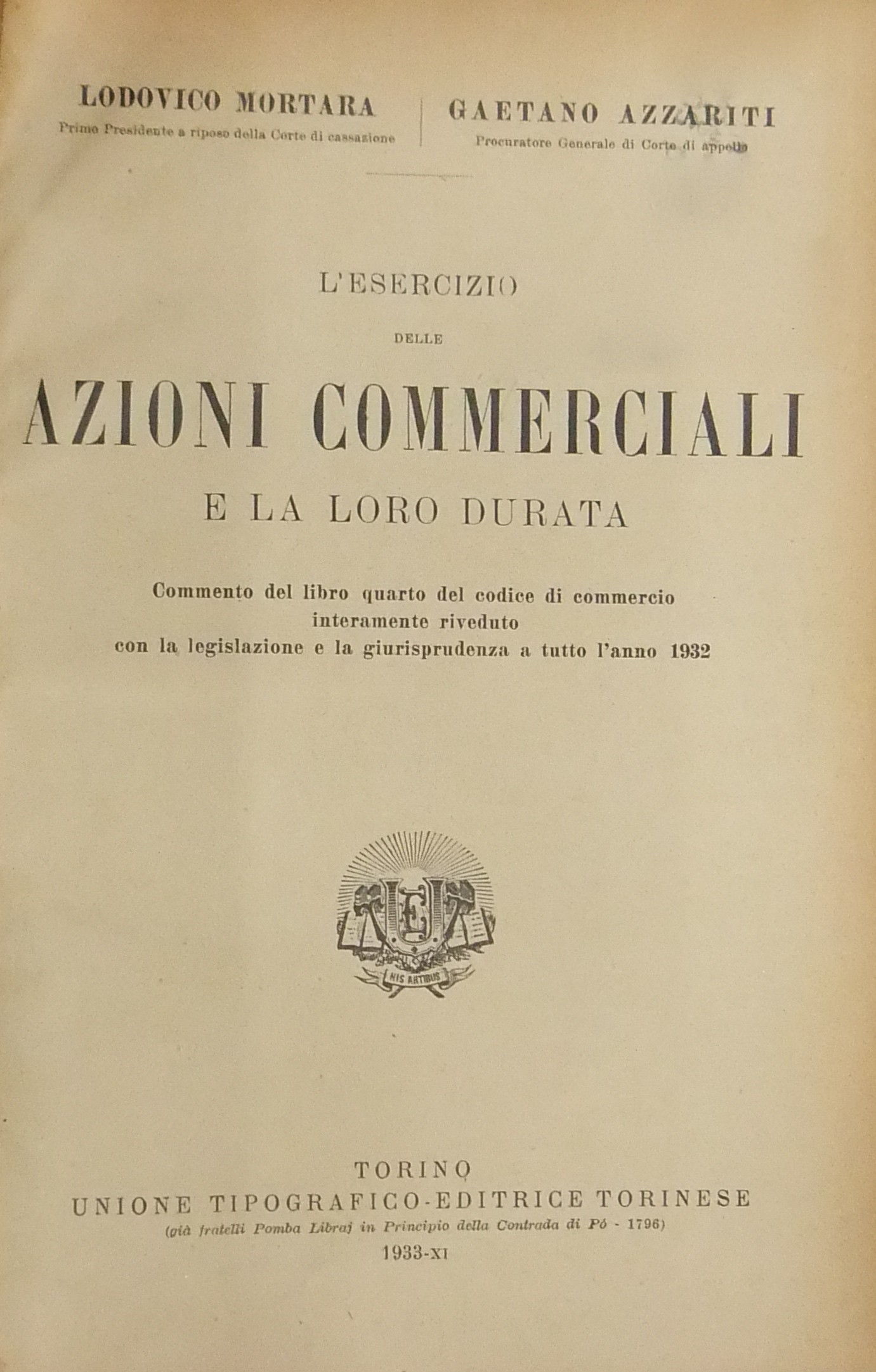 Dell'esercizio delle azioni commerciali della loro durata