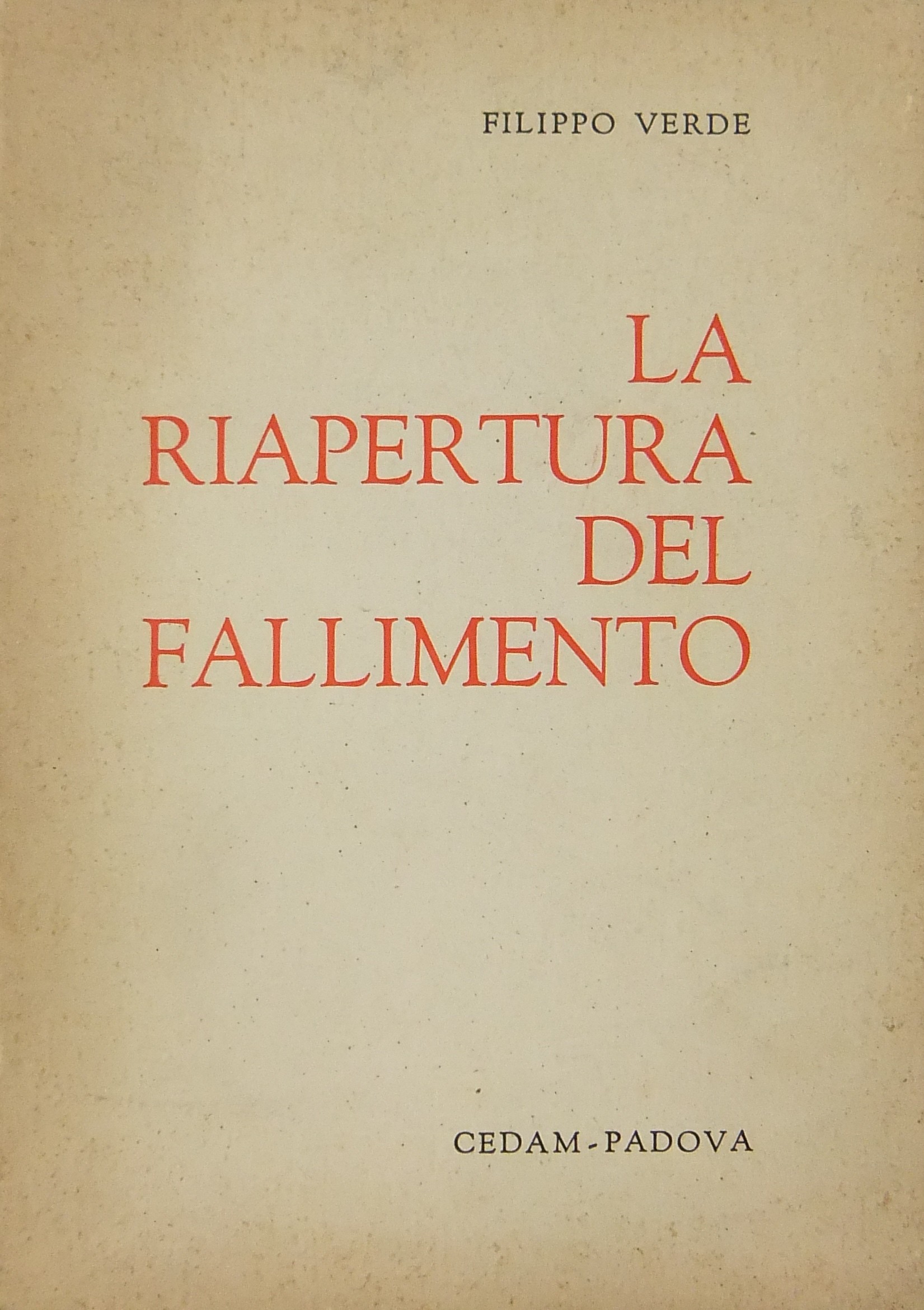La riapertura del fallimento
