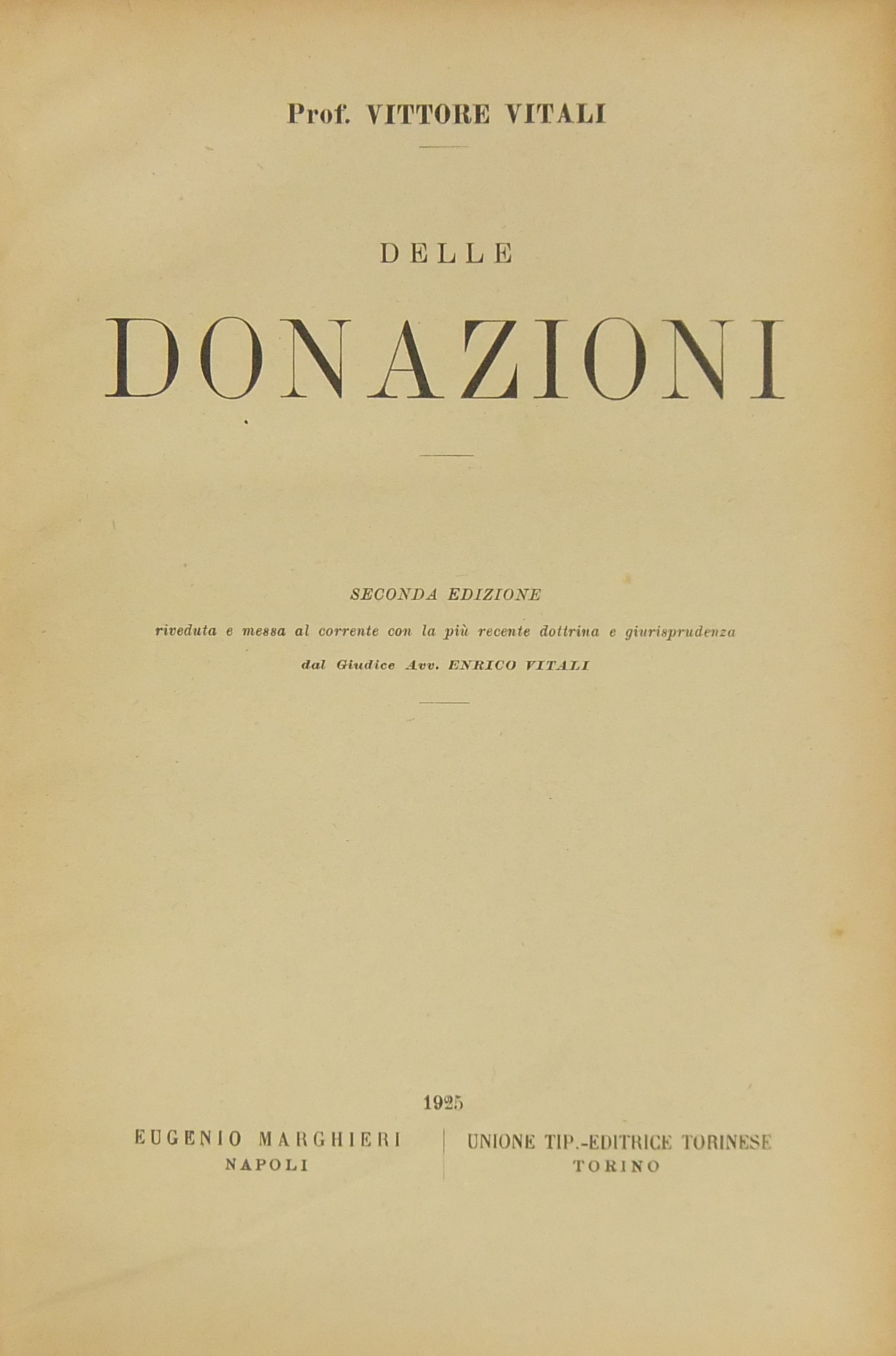 Delle donazioni