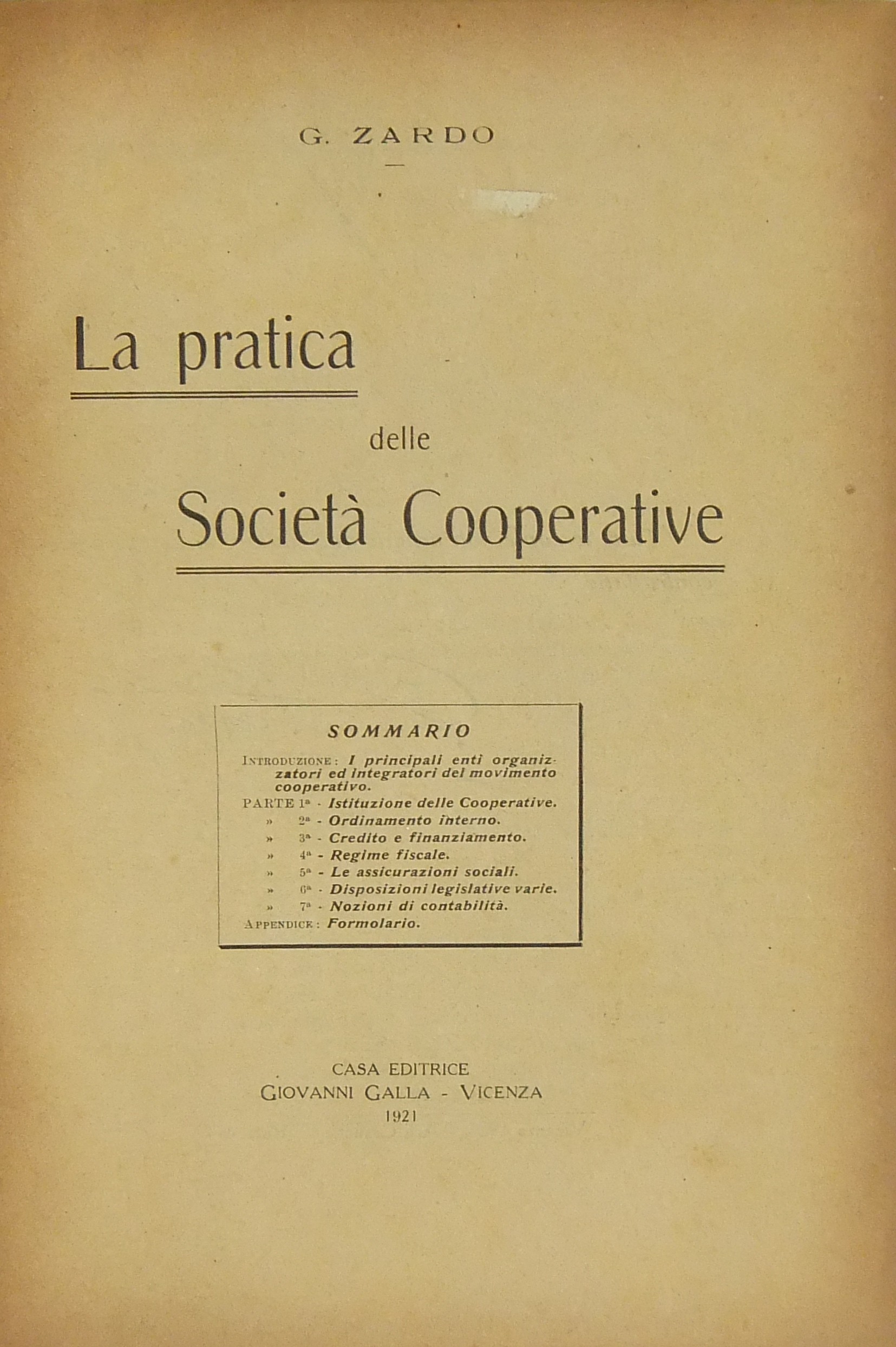 La pratica delle società cooperative