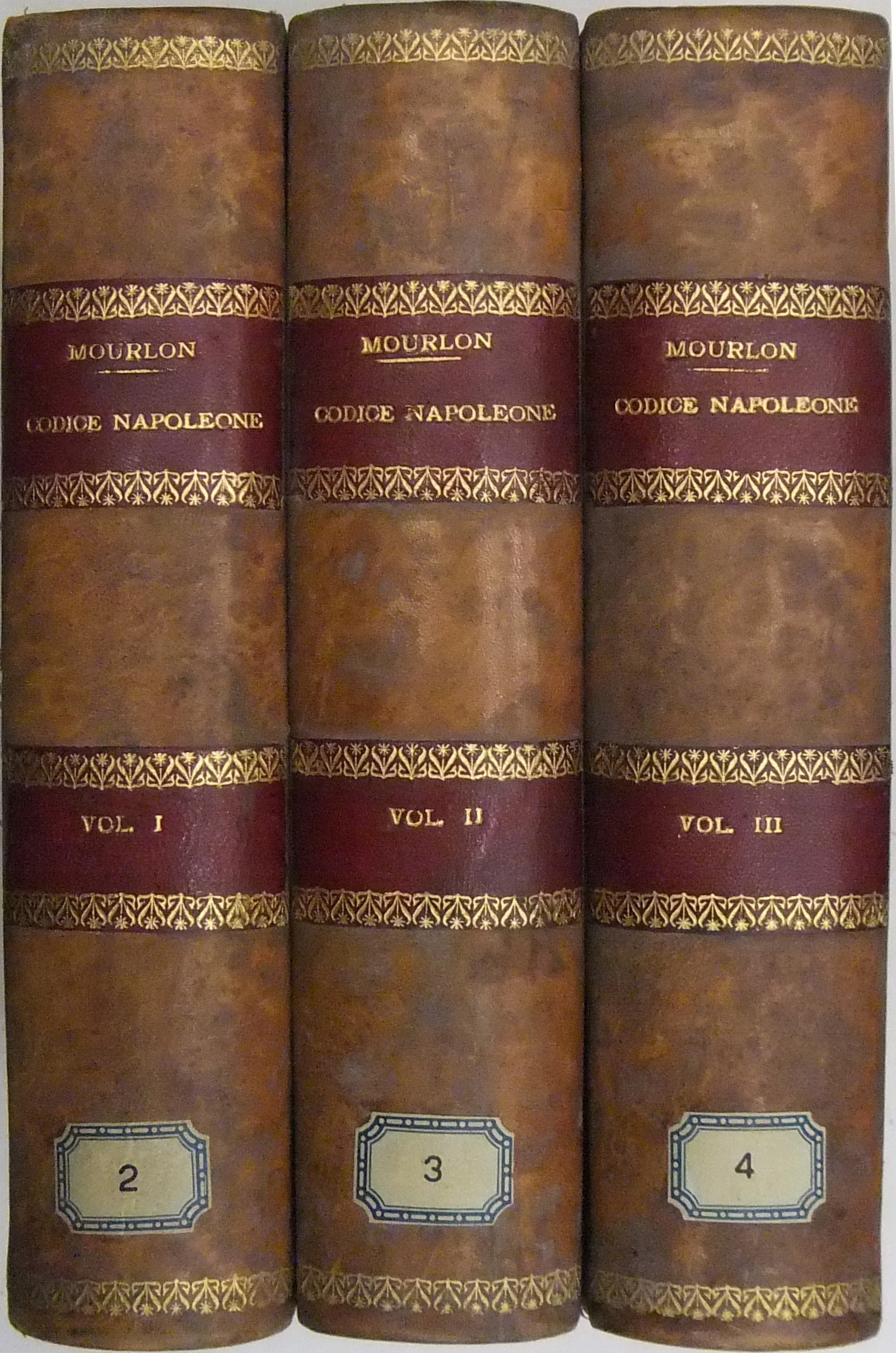 Ripetizioni scritte sopra i tre esami del Codice Napoleone