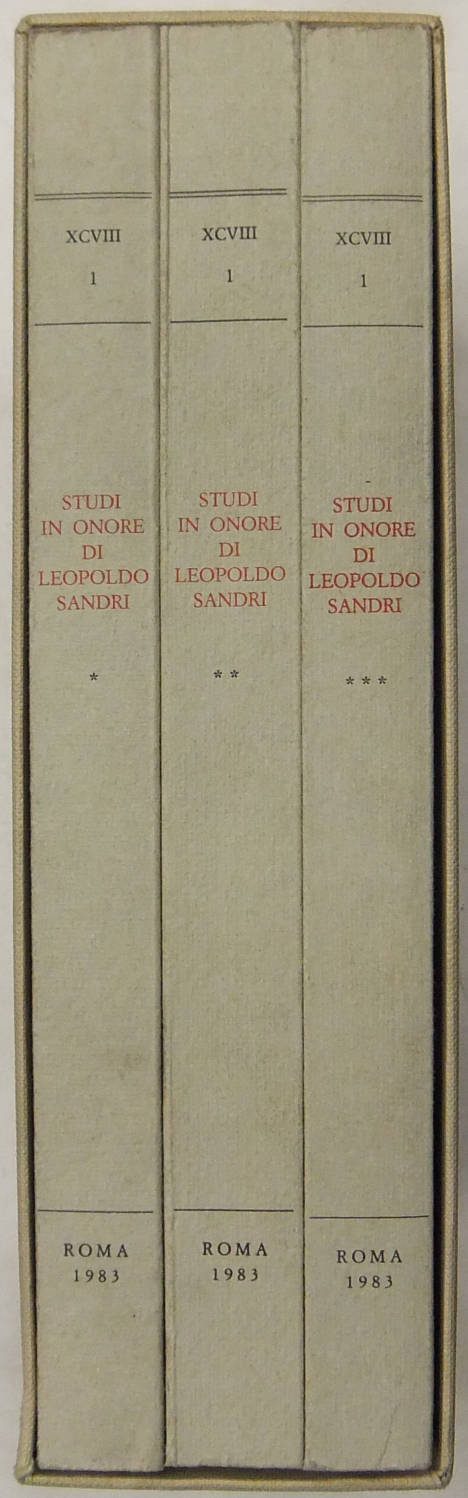 Studi in onore di Leopoldo Sandri. 