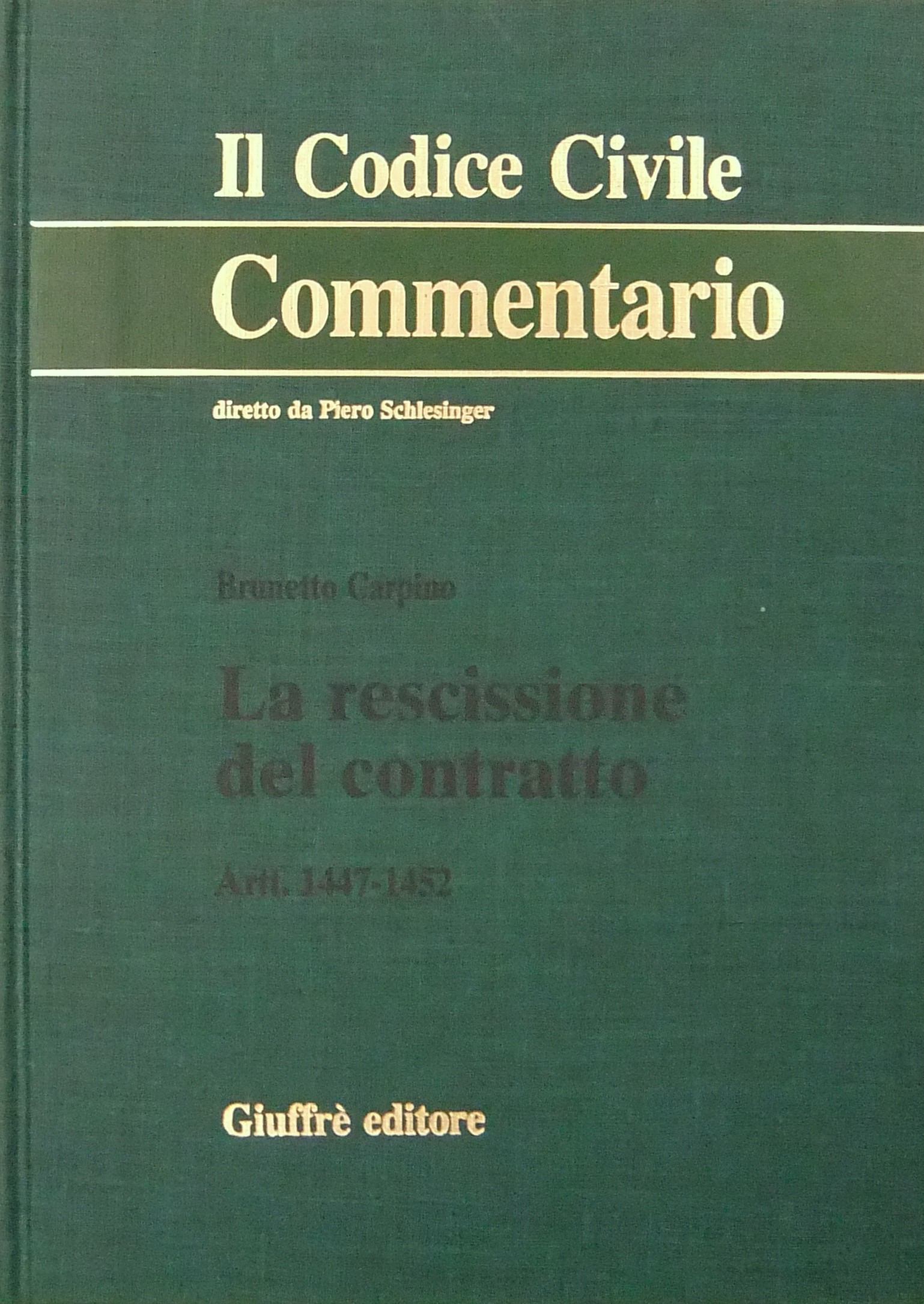 La rescissione del contratto. Artt. 1447-1452