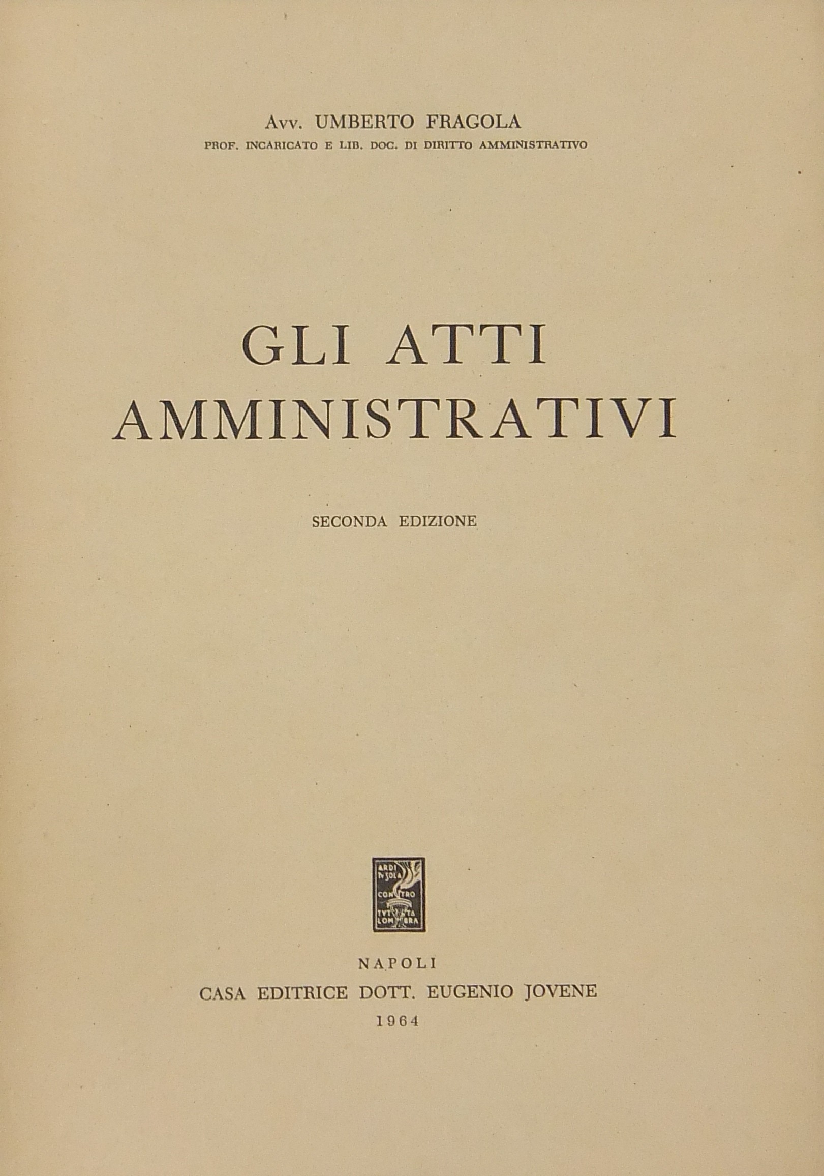 Gli atti amministrativi
