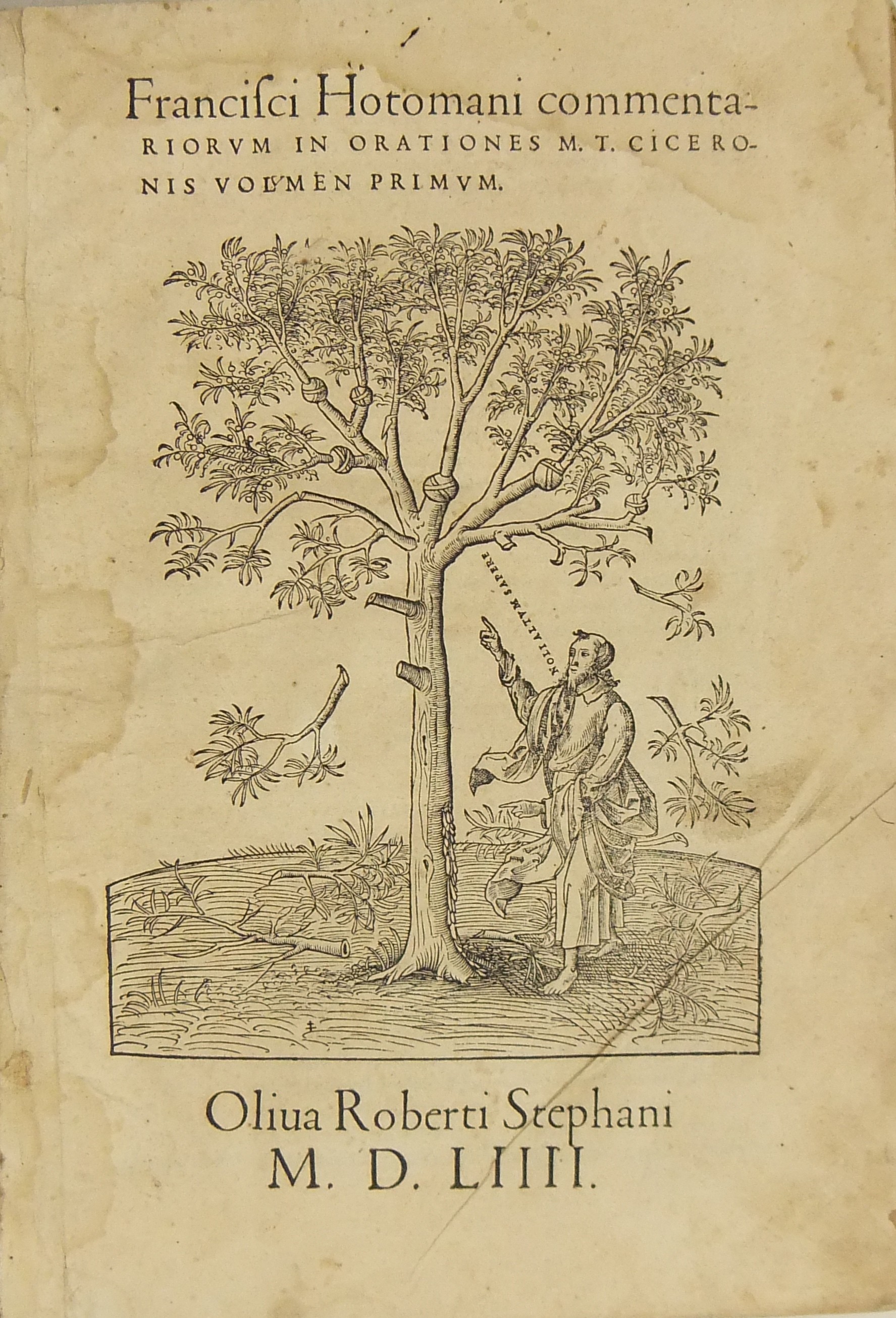 Francisci Hotomani commentariorum in orationes M.T. Ciceronis volume primum