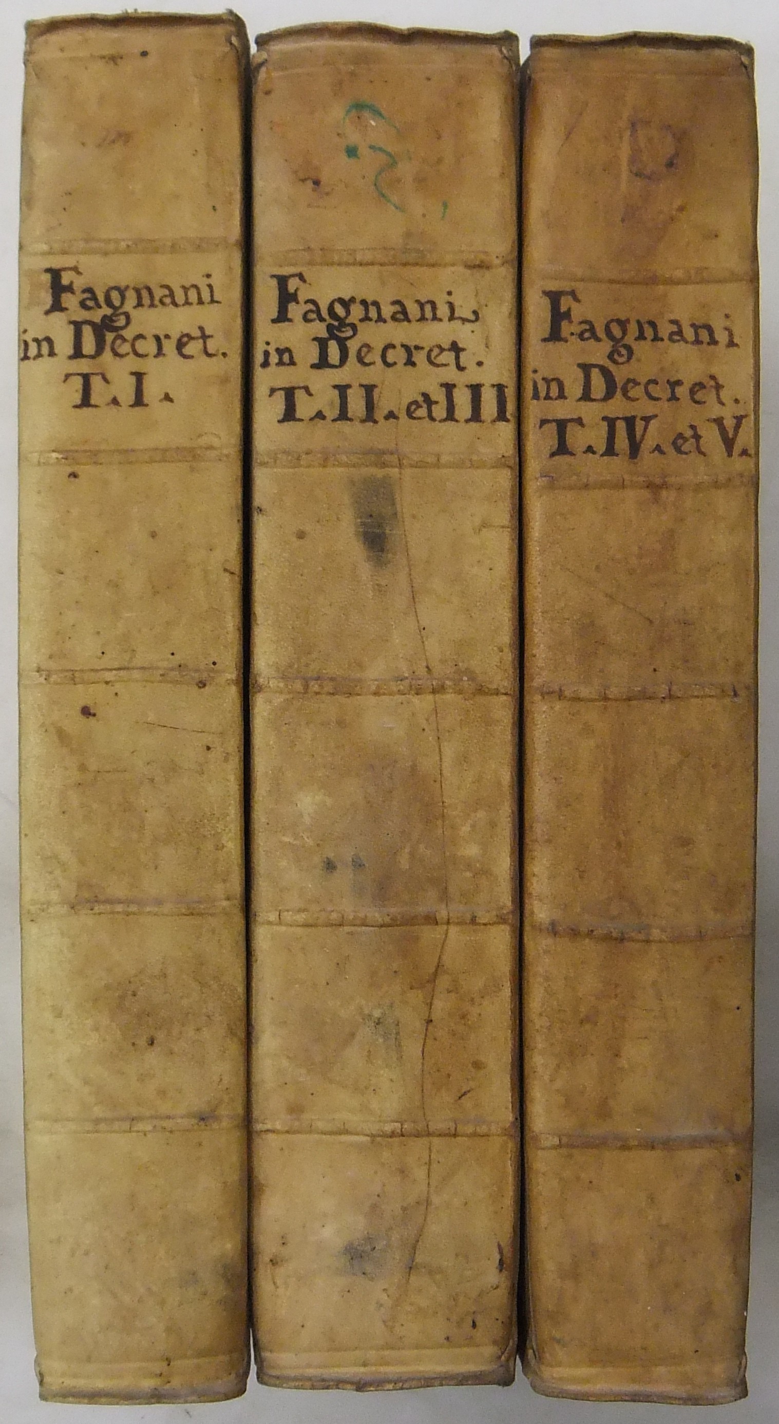 Prosperi Fagnani Commentaria in primum (-quintum)