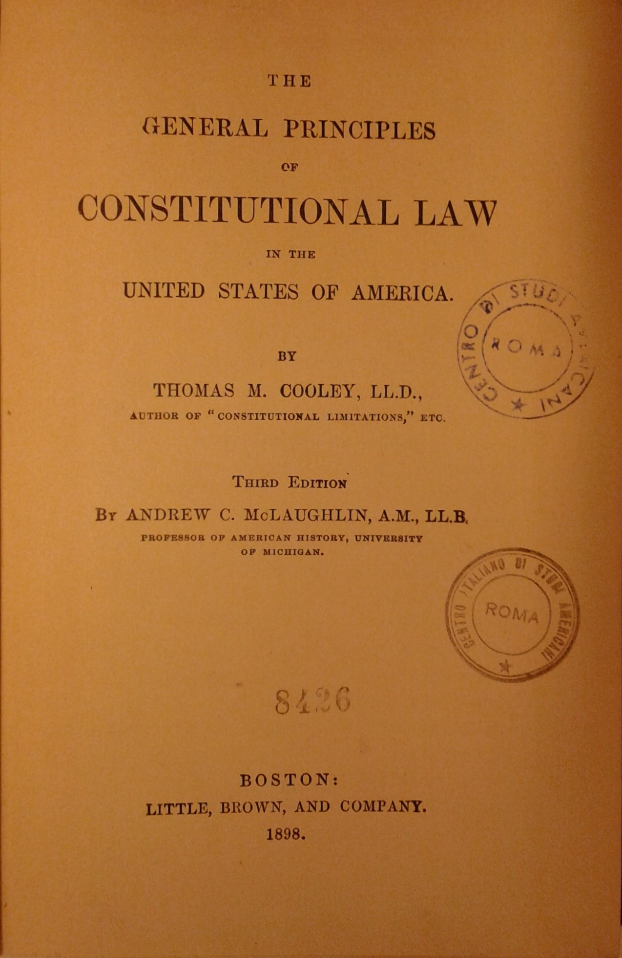 The General Principles of Constitutional Law