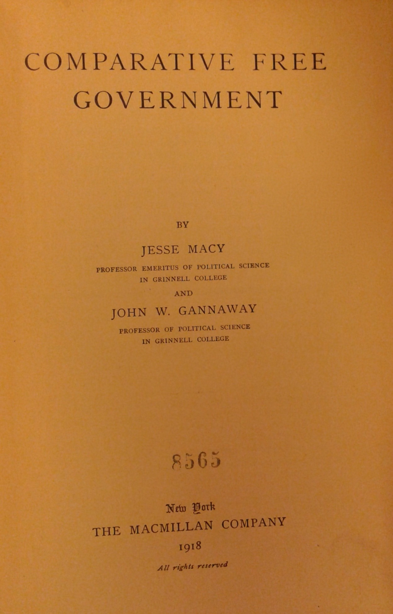 Comparative free government