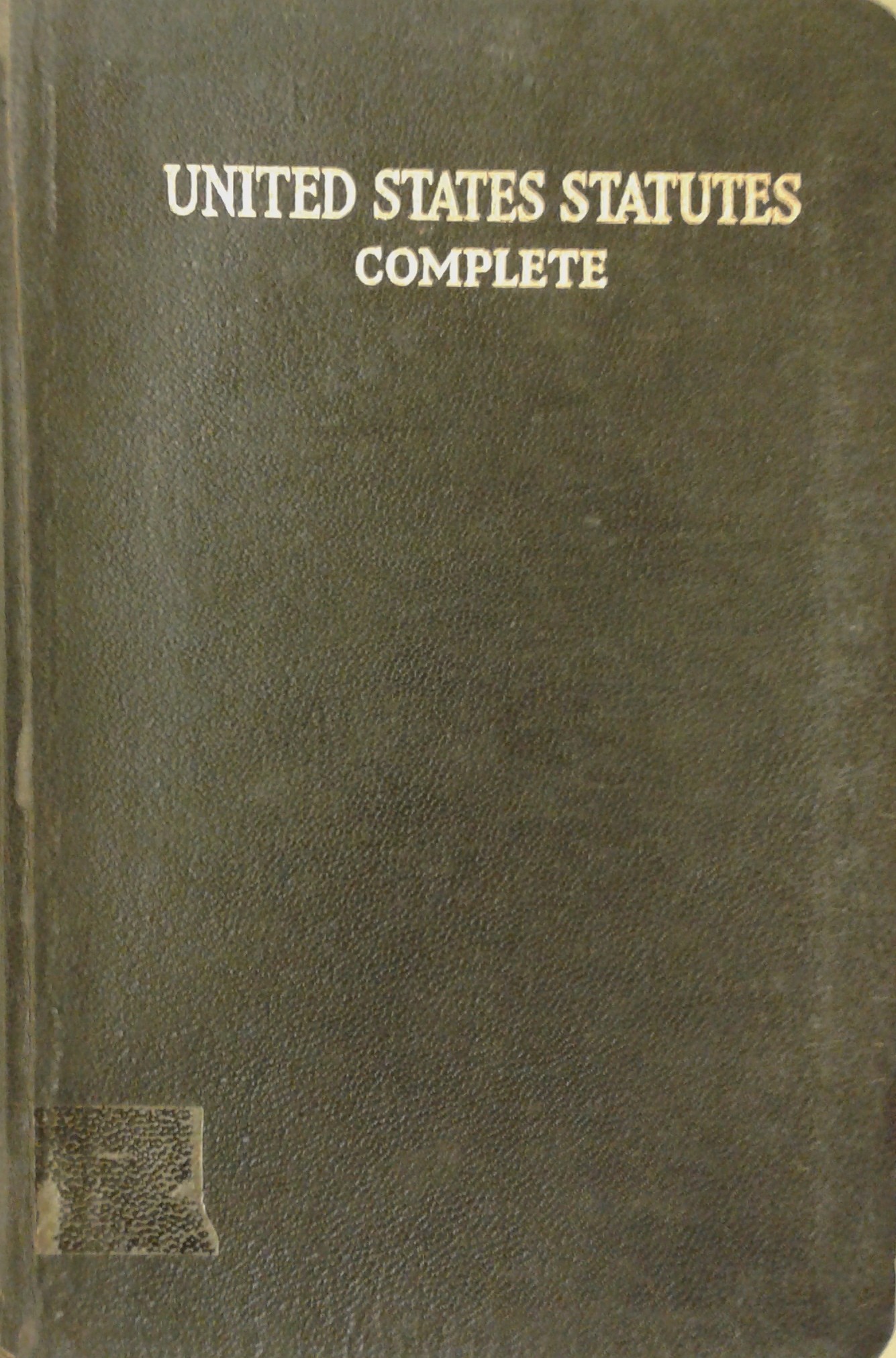 Barnes' Federal Code containing all Federal Statutes