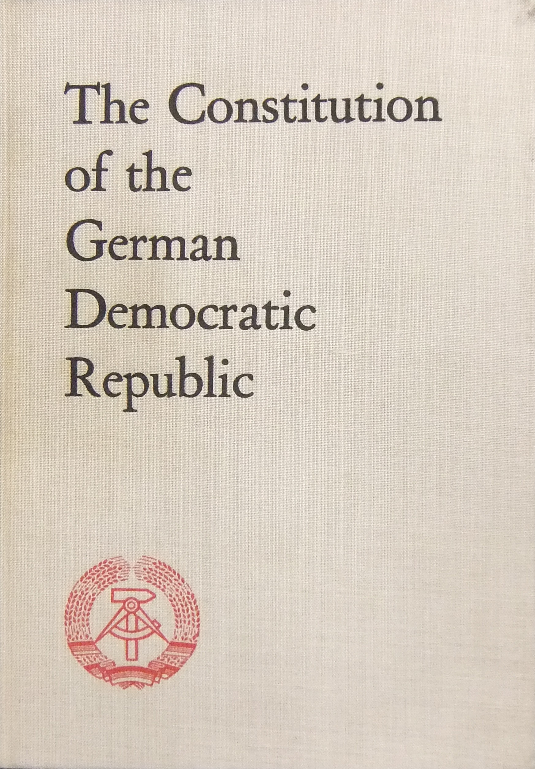 The Constitution of the German democratic Republic