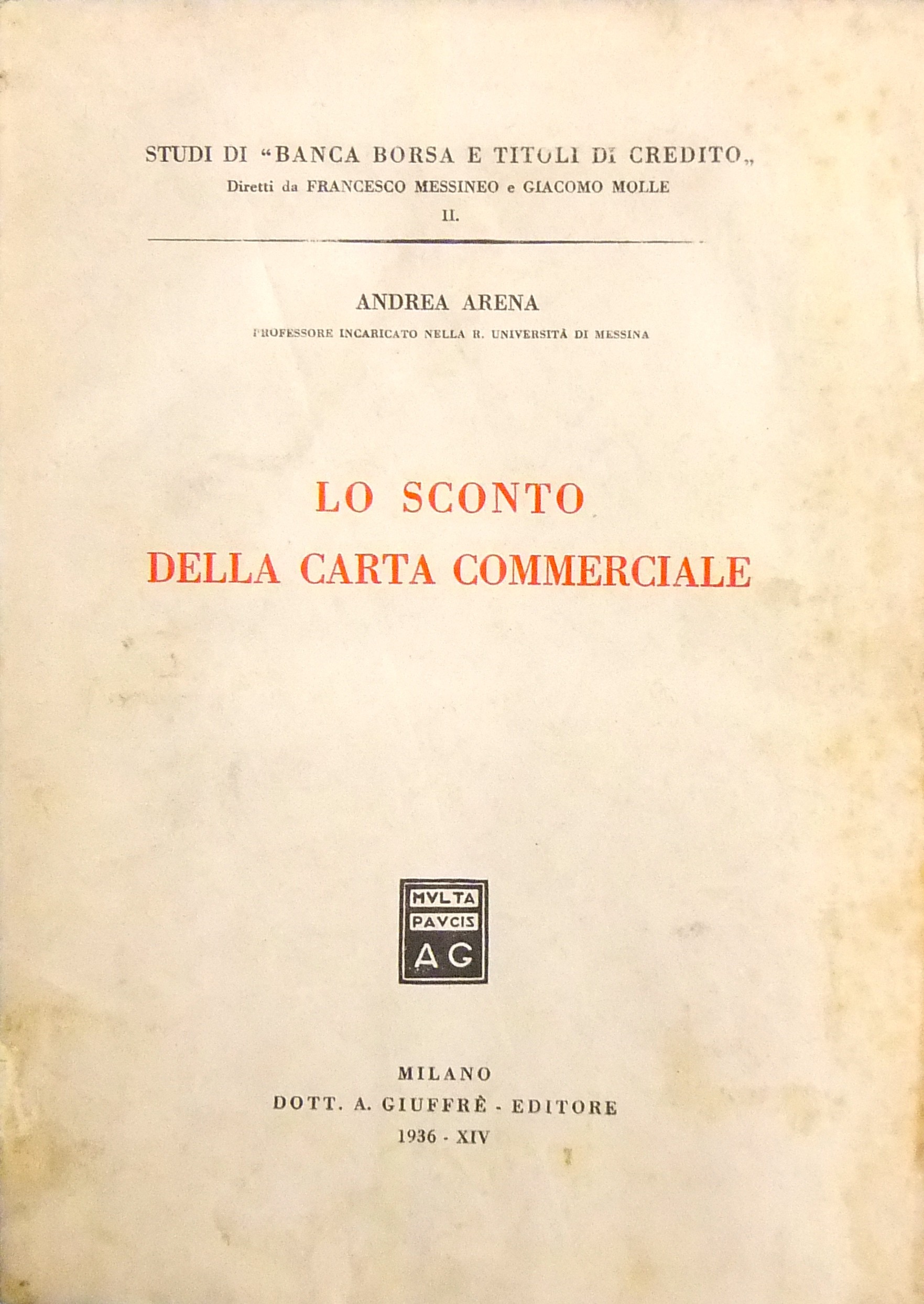 Lo sconto della carta commerciale