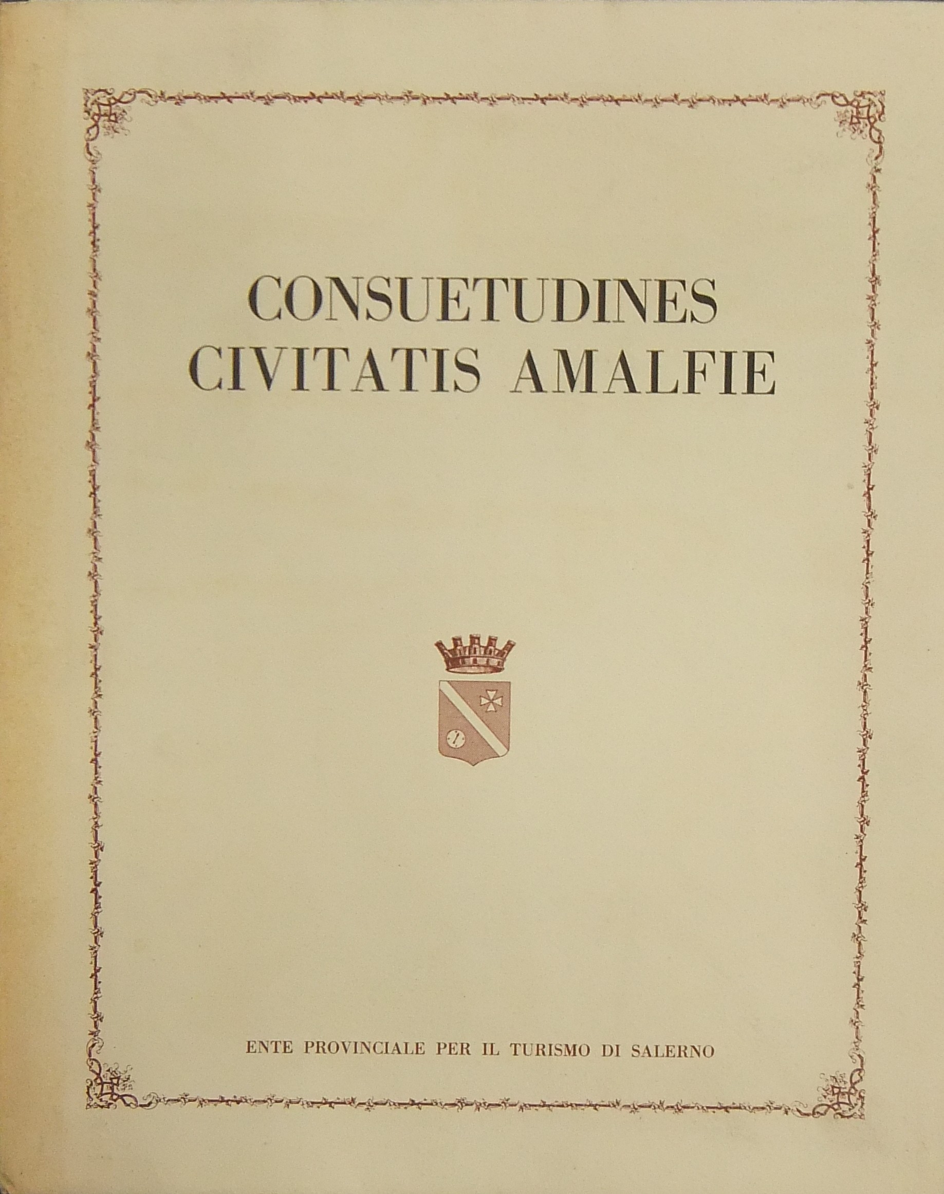 Consuetudines civitatis Amalfie. 