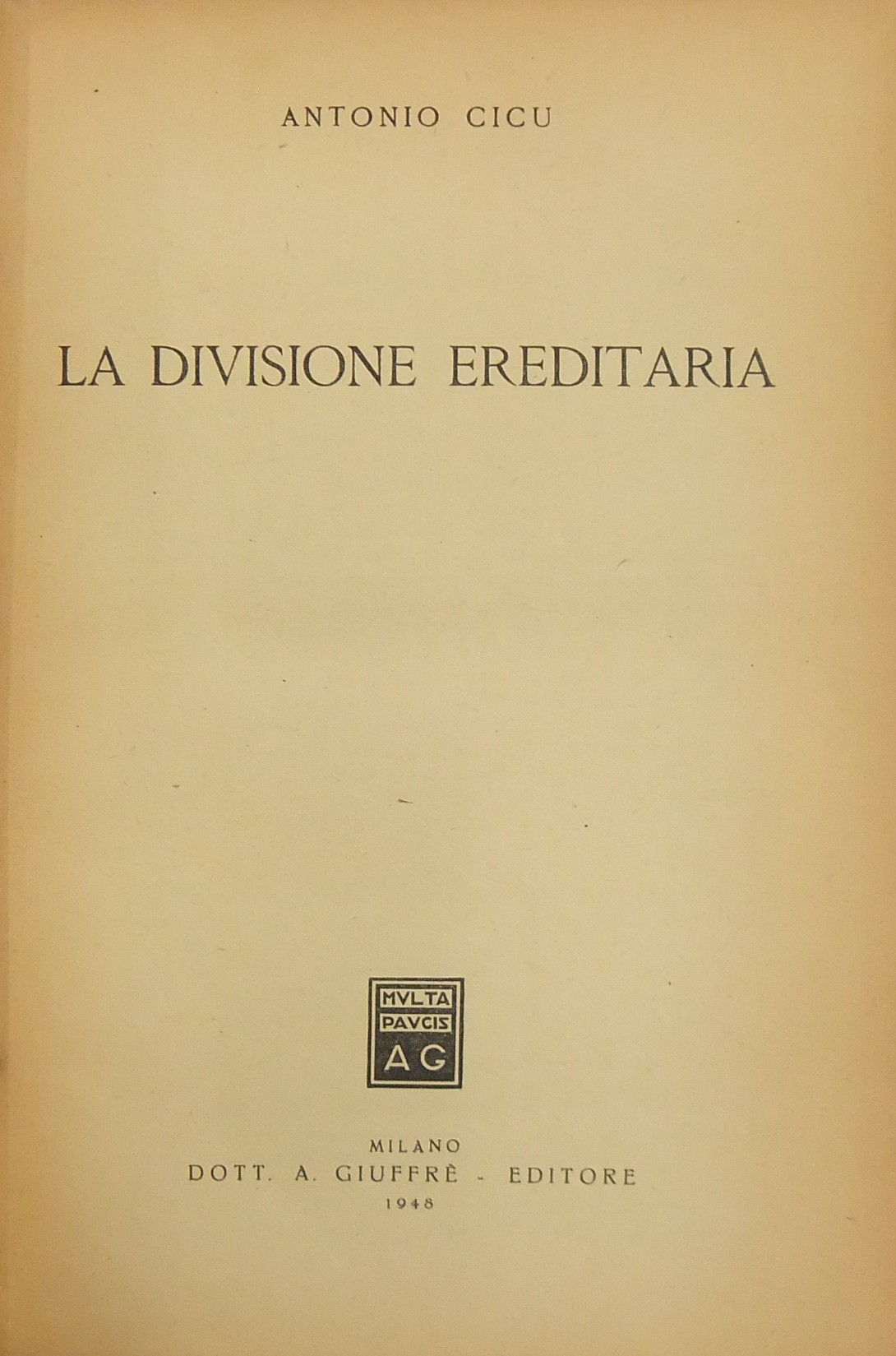 La divisione ereditaria