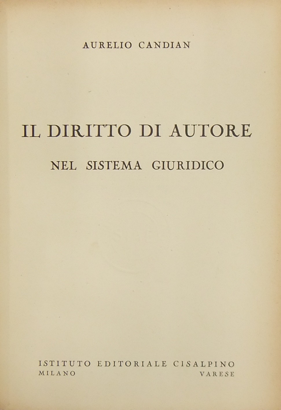 Il diritto di autore nel sistema giuridico