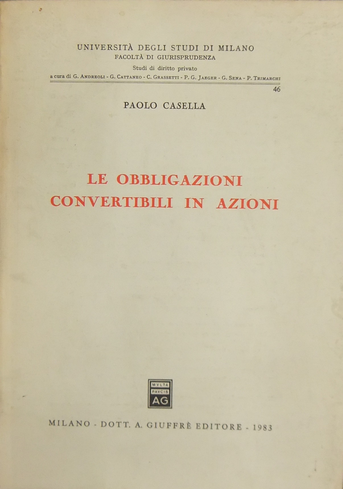 Le obbligazioni convertibili in azioni