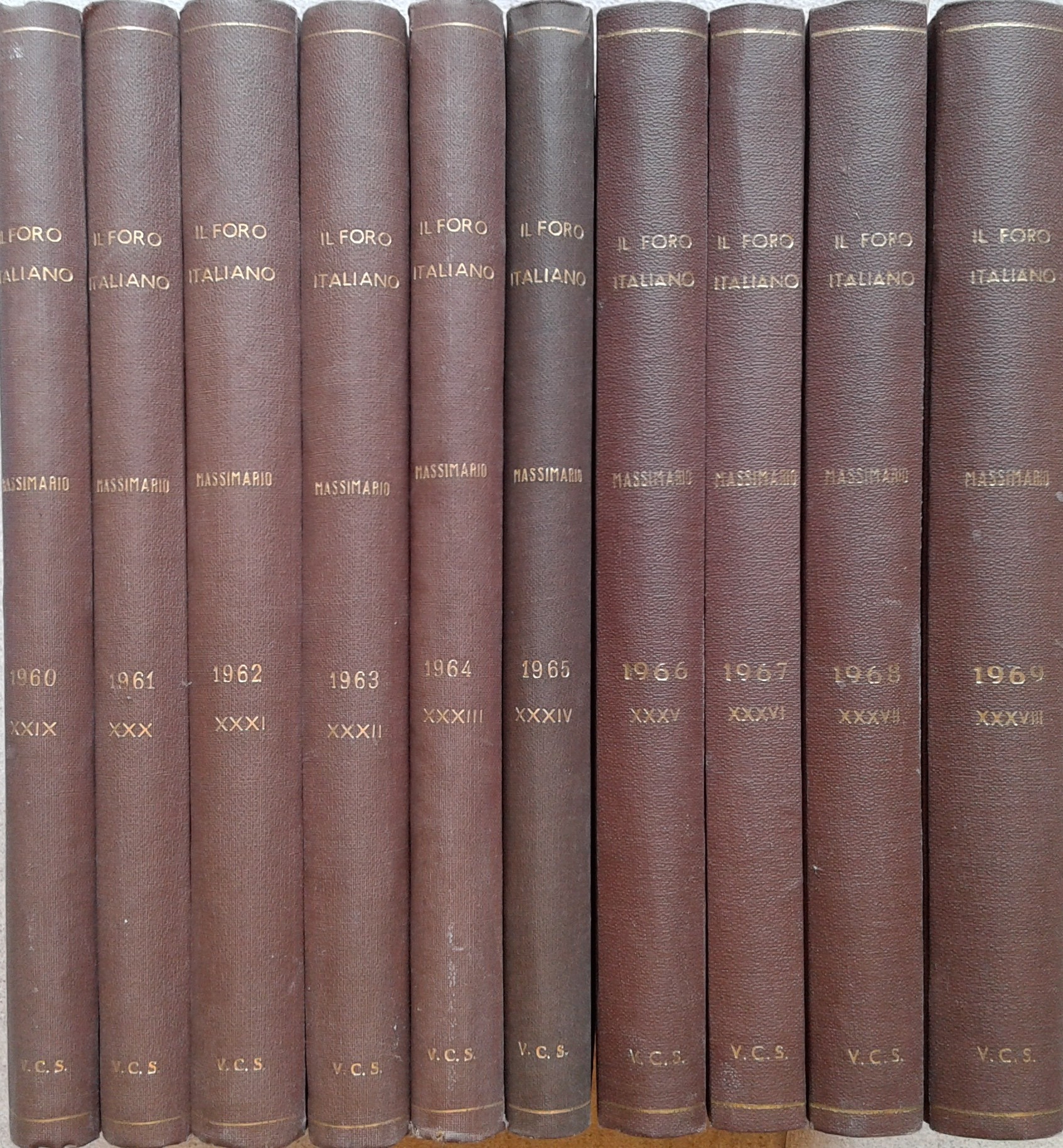 Massimario del Foro Italiano. Annate 1960-1969